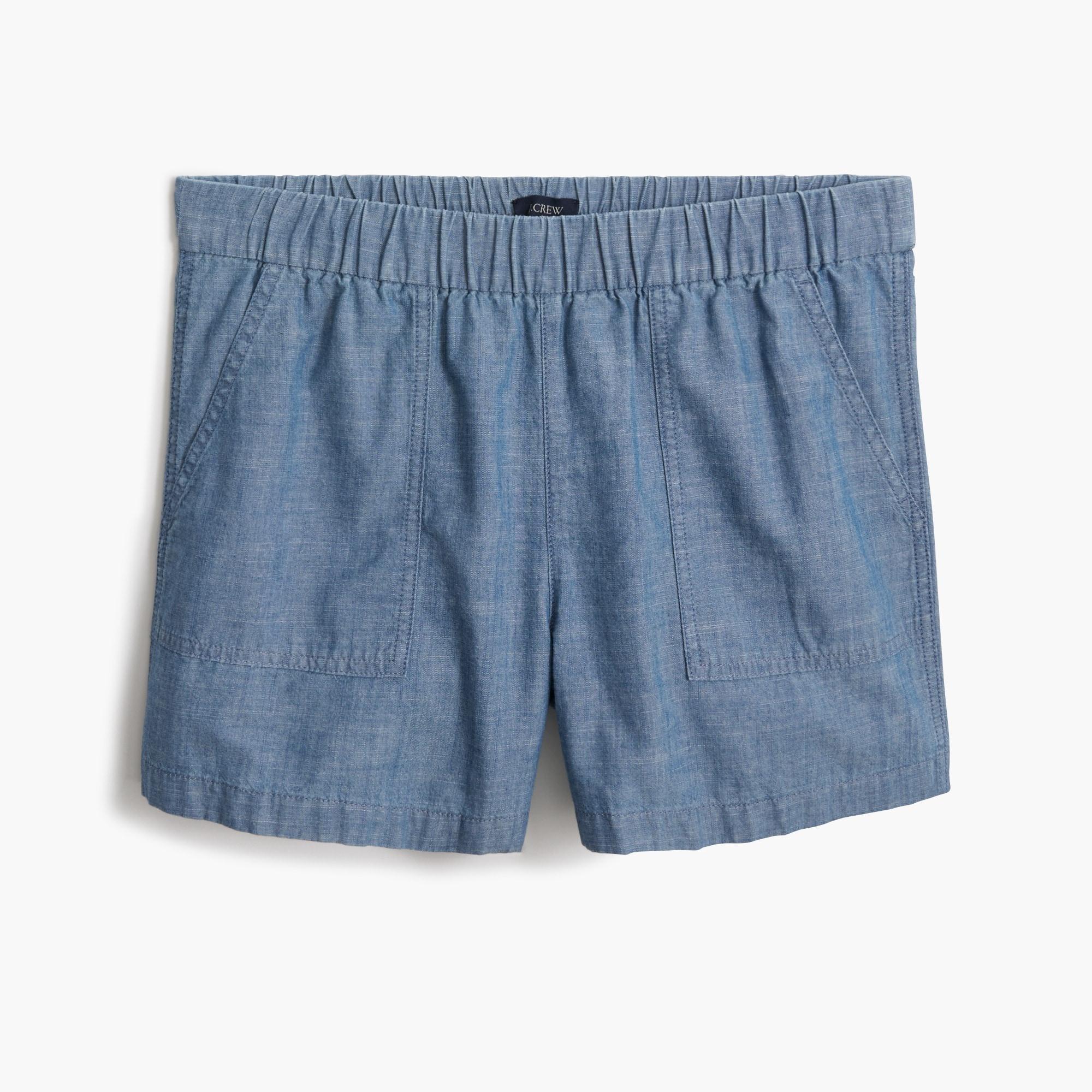 Chambray pull-on short Product Image