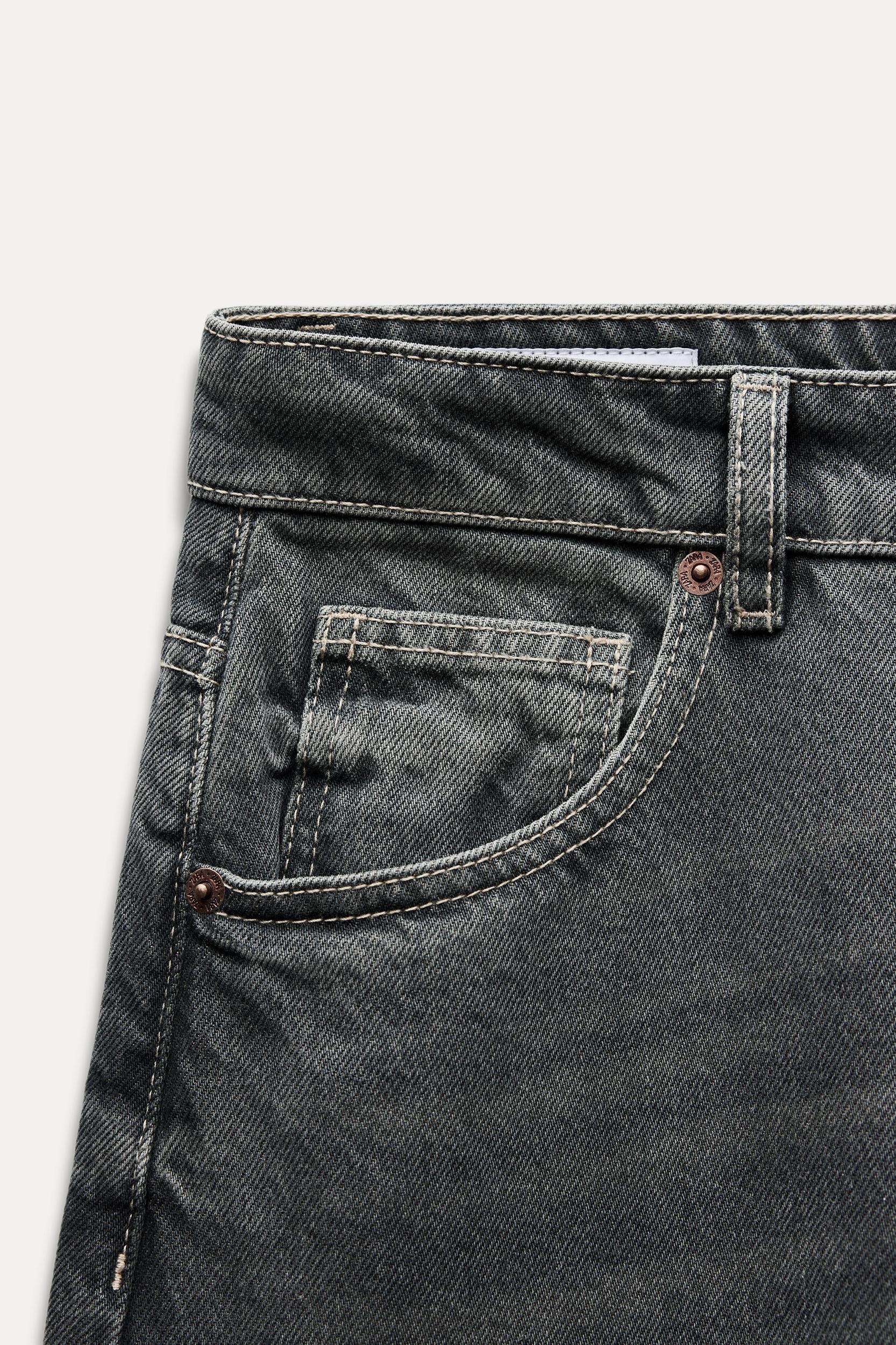 TRF MID WAIST BAGGY BALLOON JEANS Product Image