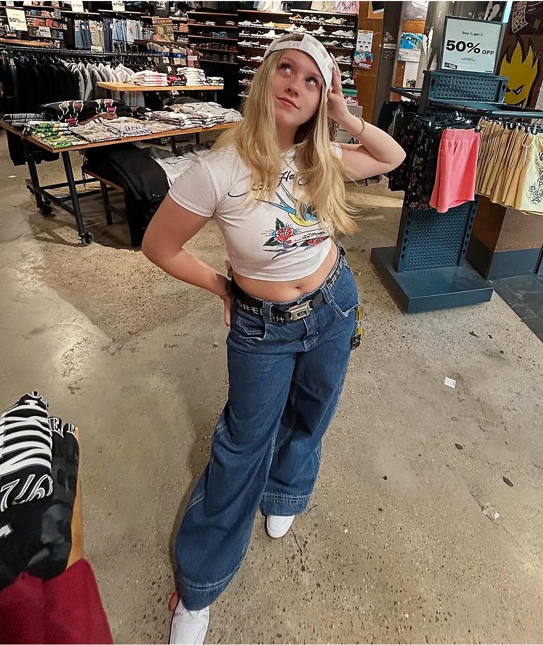 Ed Hardy Swallow Bird White Crop T-Shirt Product Image