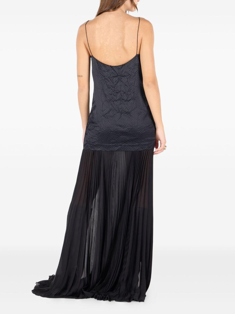 crinkle silk maxi dress Product Image