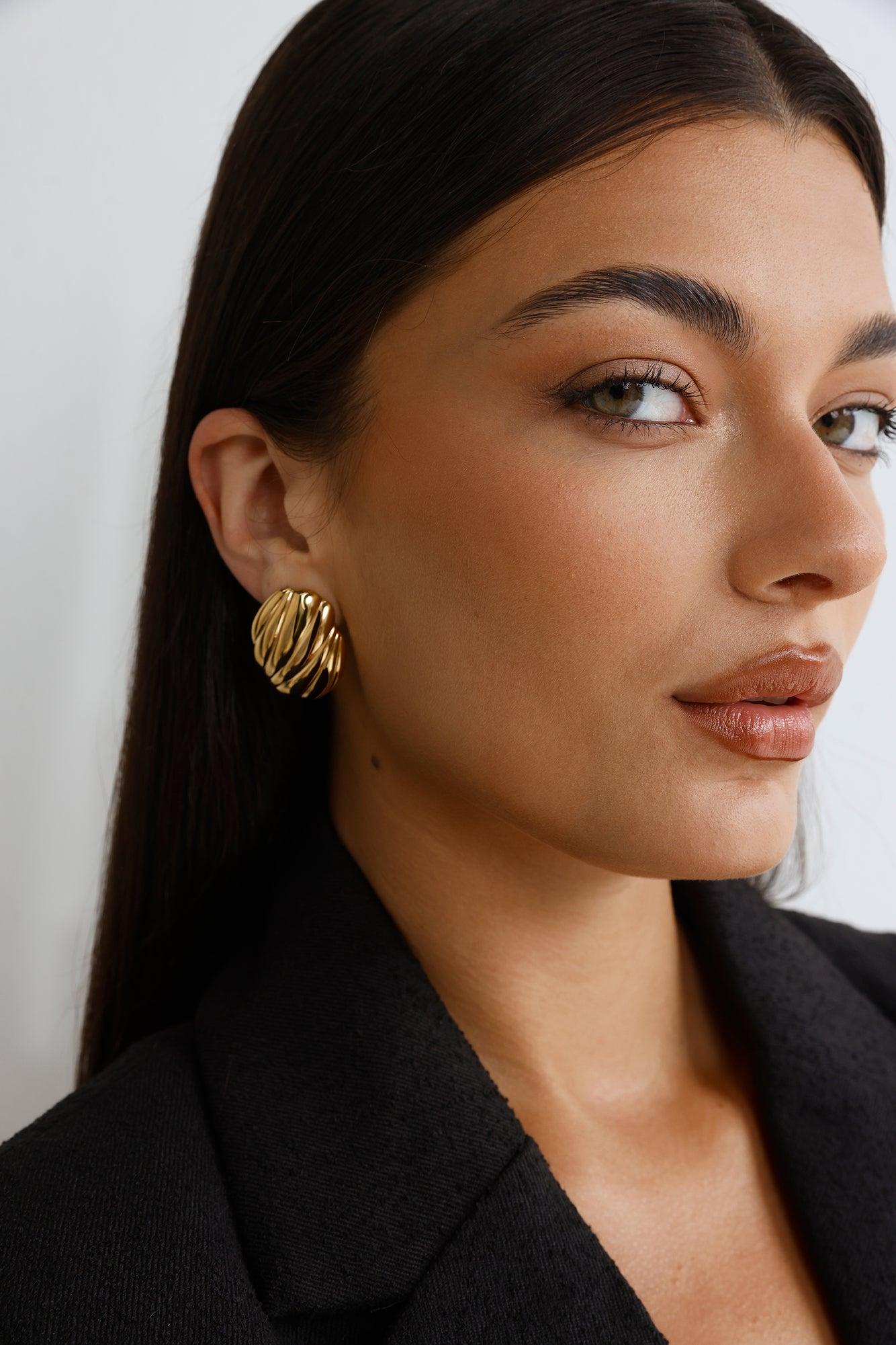 Sent With Love Earrings Gold Product Image