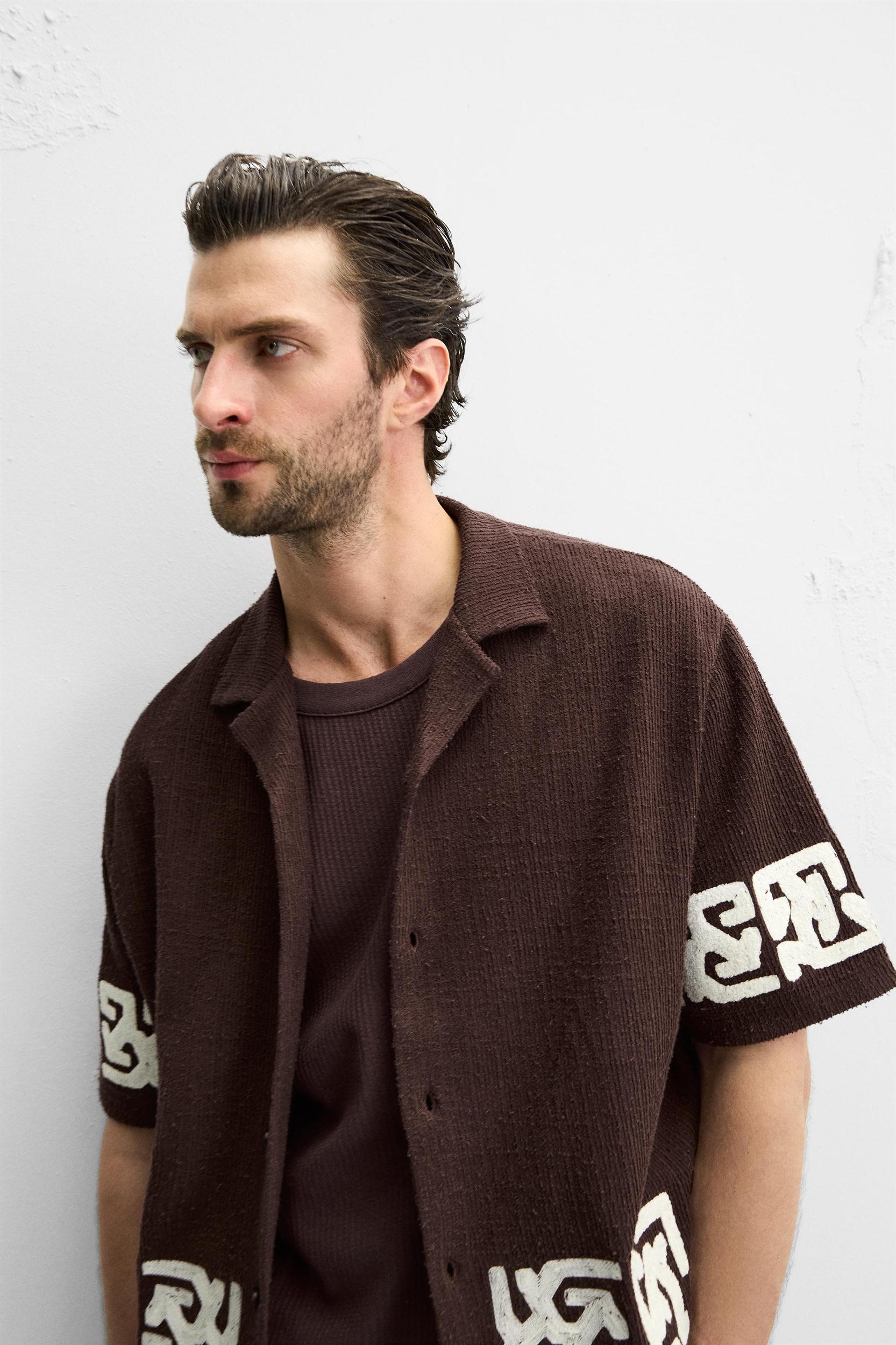 RELAXED FIT EMBROIDERED SHIRT Product Image