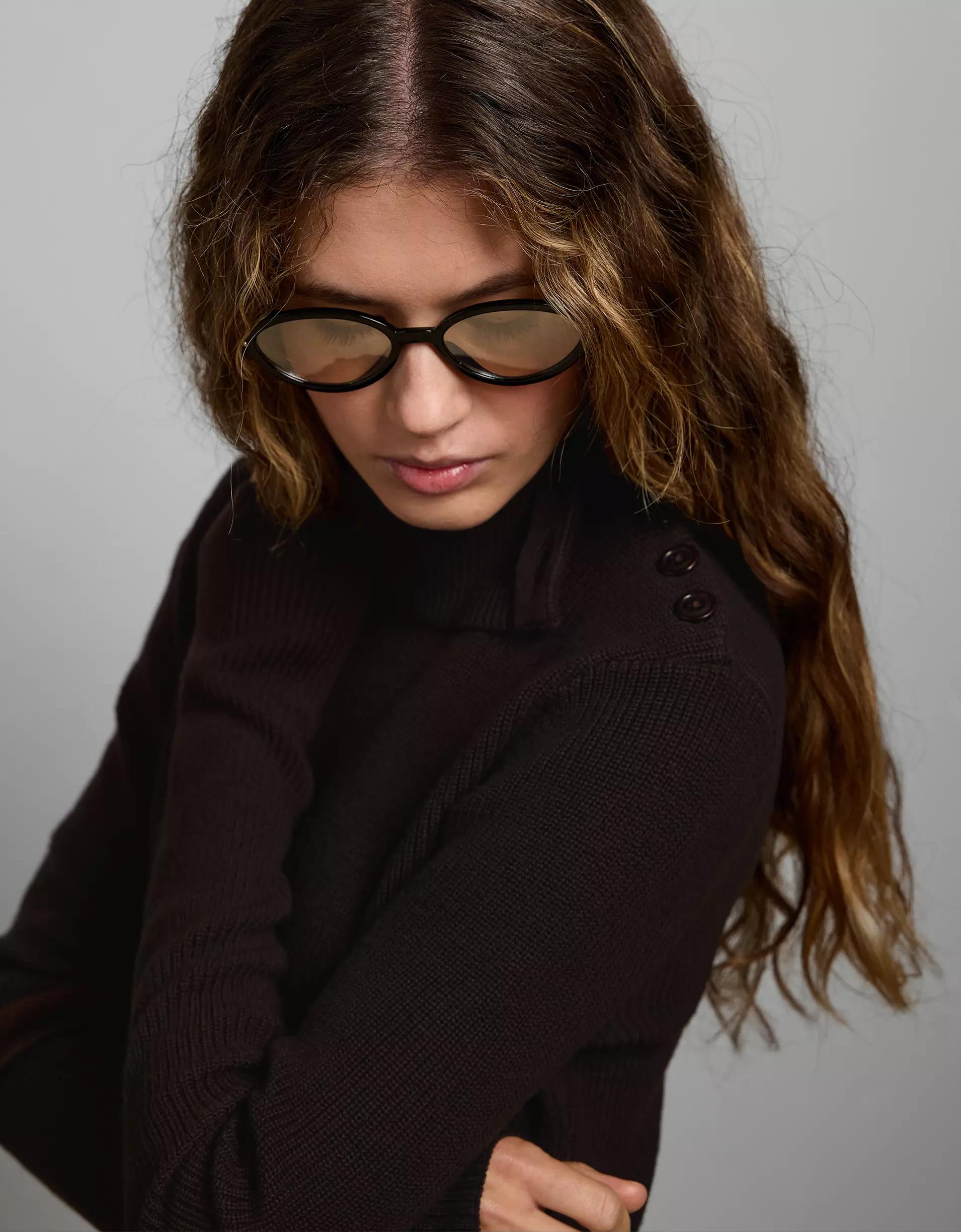 AE77 Premium Striped Shaker Stitch Sweater Product Image