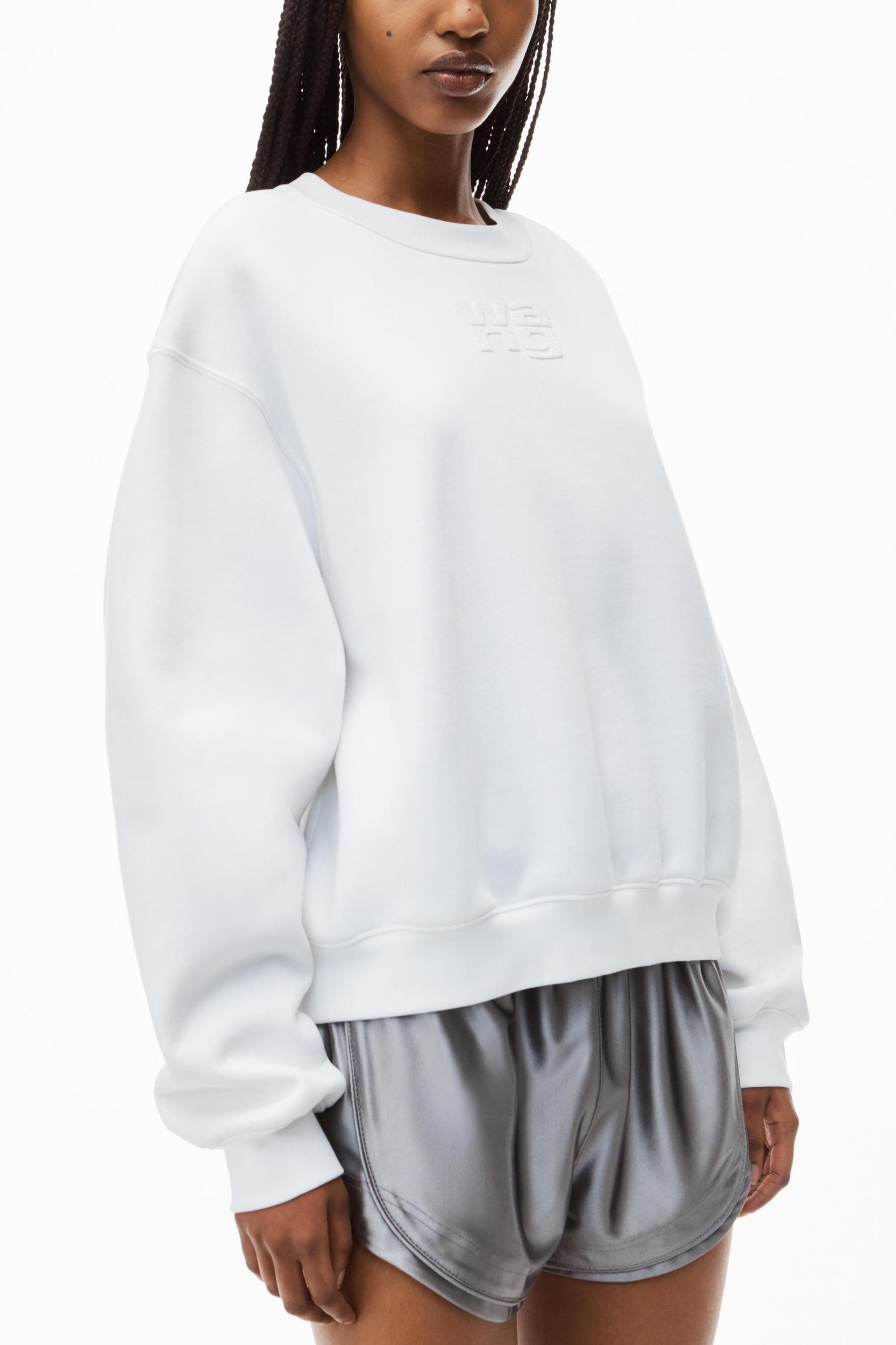 Puff Logo Sweatshirt In Structured Terry Product Image
