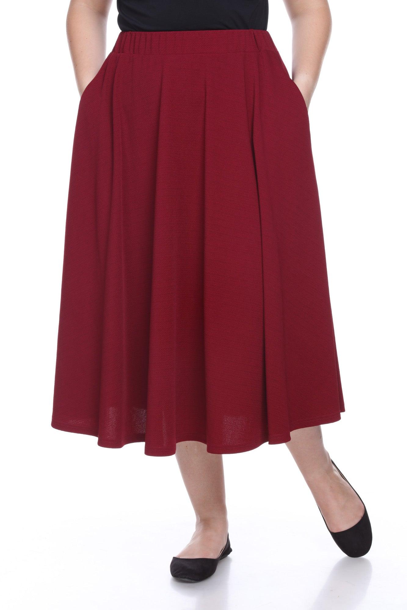 Tasmin Flare Midi Skirts - Plus Product Image