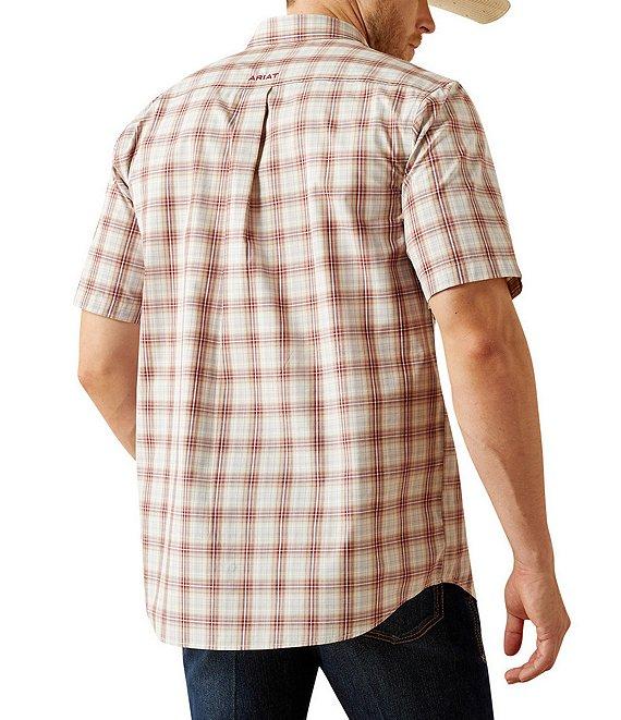 Ariat Pro Series Gaston Plaid Short Sleeve Woven Shirt Product Image