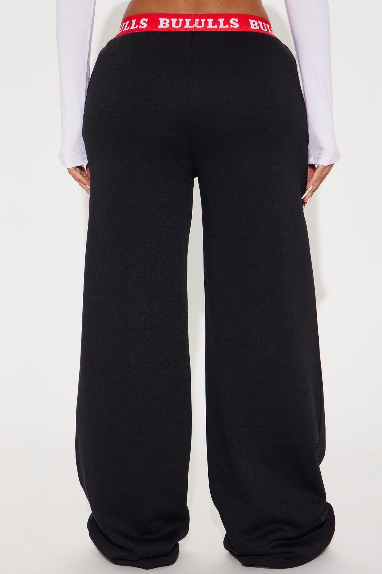 Bulls Free Throw Wide Leg Pant - Black Female Product Image