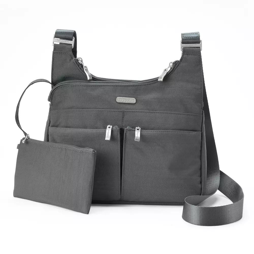 Women's Baggallini Cross Over Crossbody Bag with RFID Blocking Wristlet, Apple Product Image