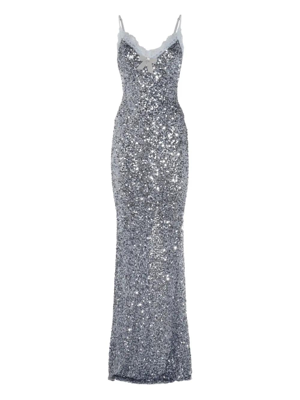 sequinned maxi dress Product Image