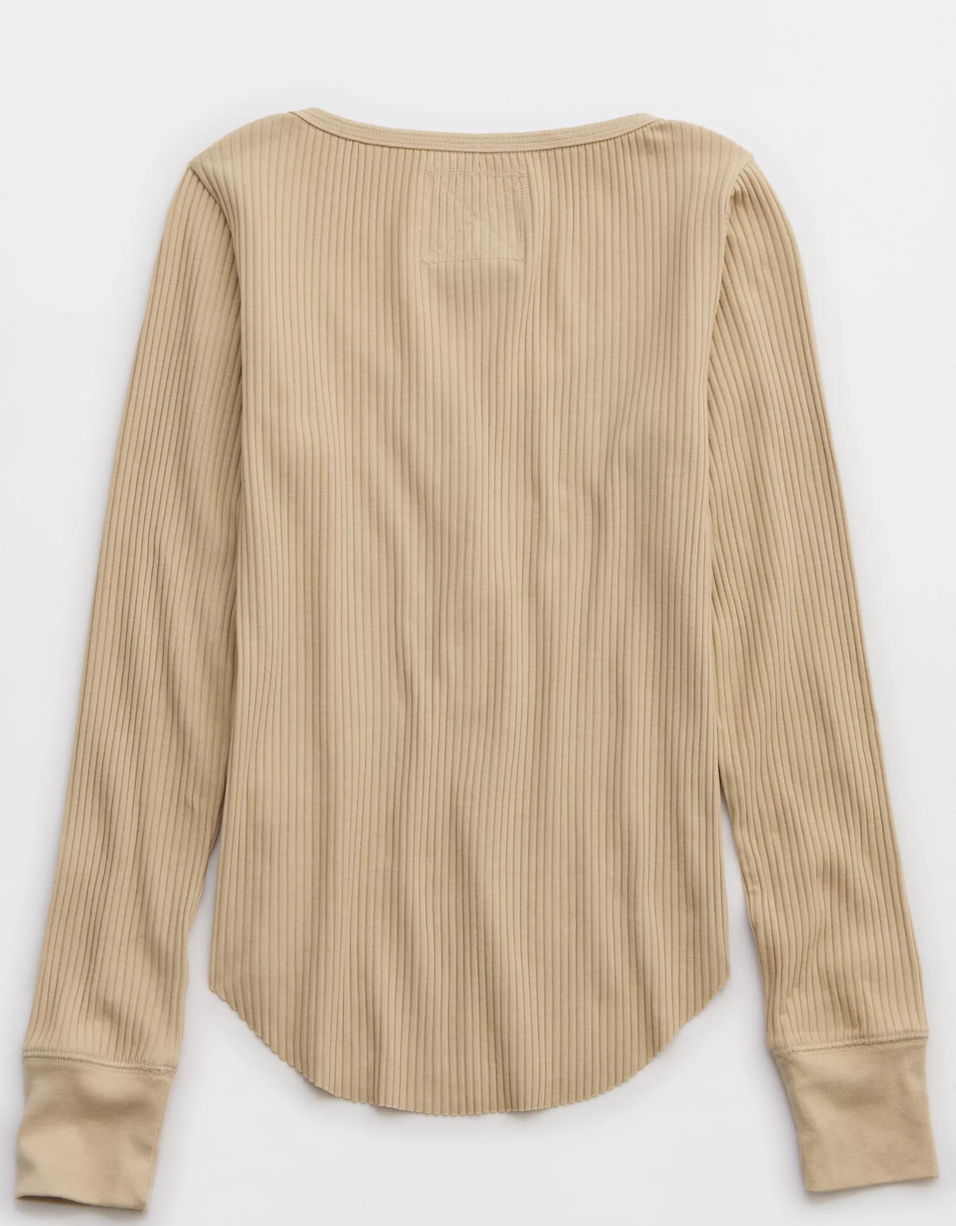 Aerie Essential Henley Layering T-Shirt Product Image