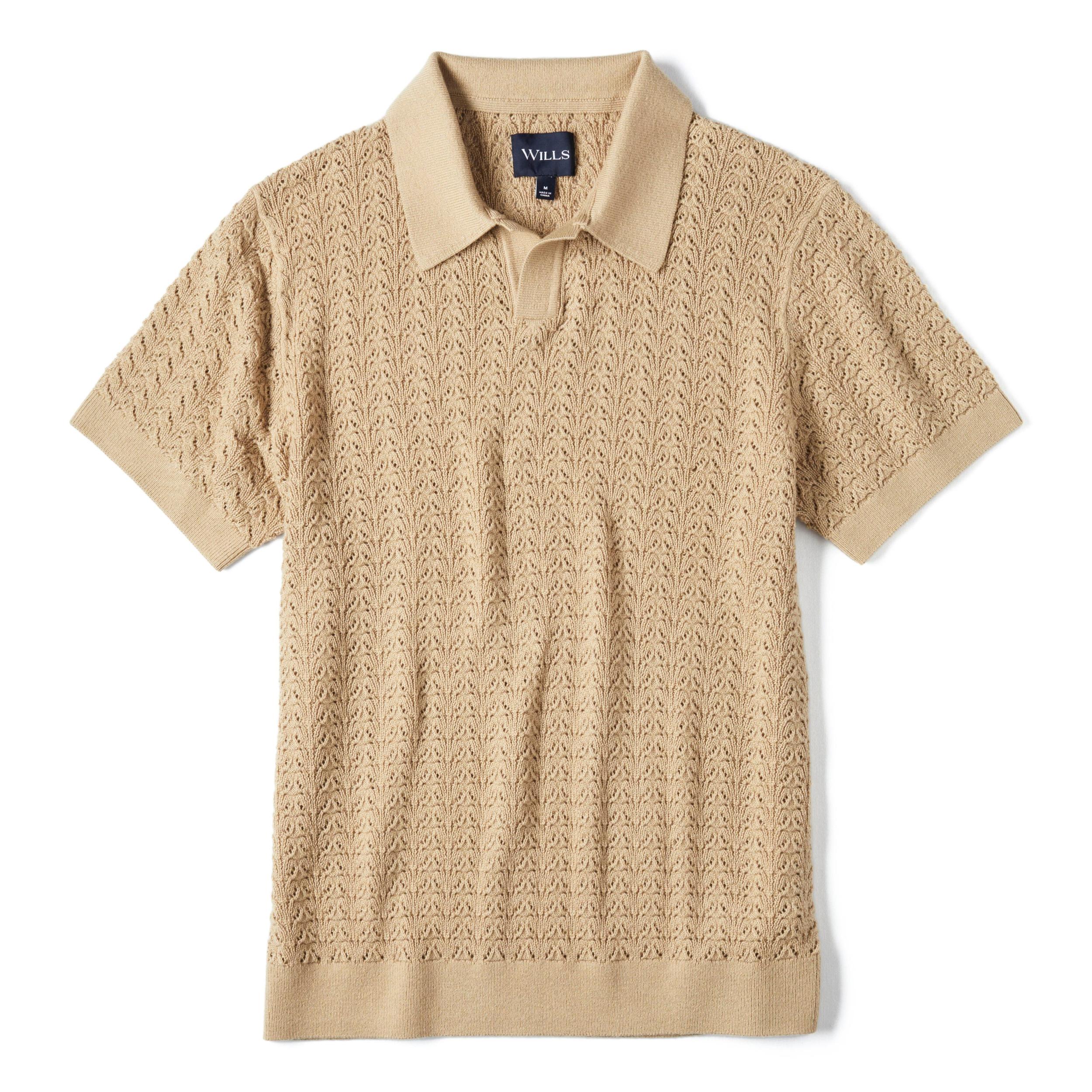 Retro Stitch Johnny Collar Polo Product Image