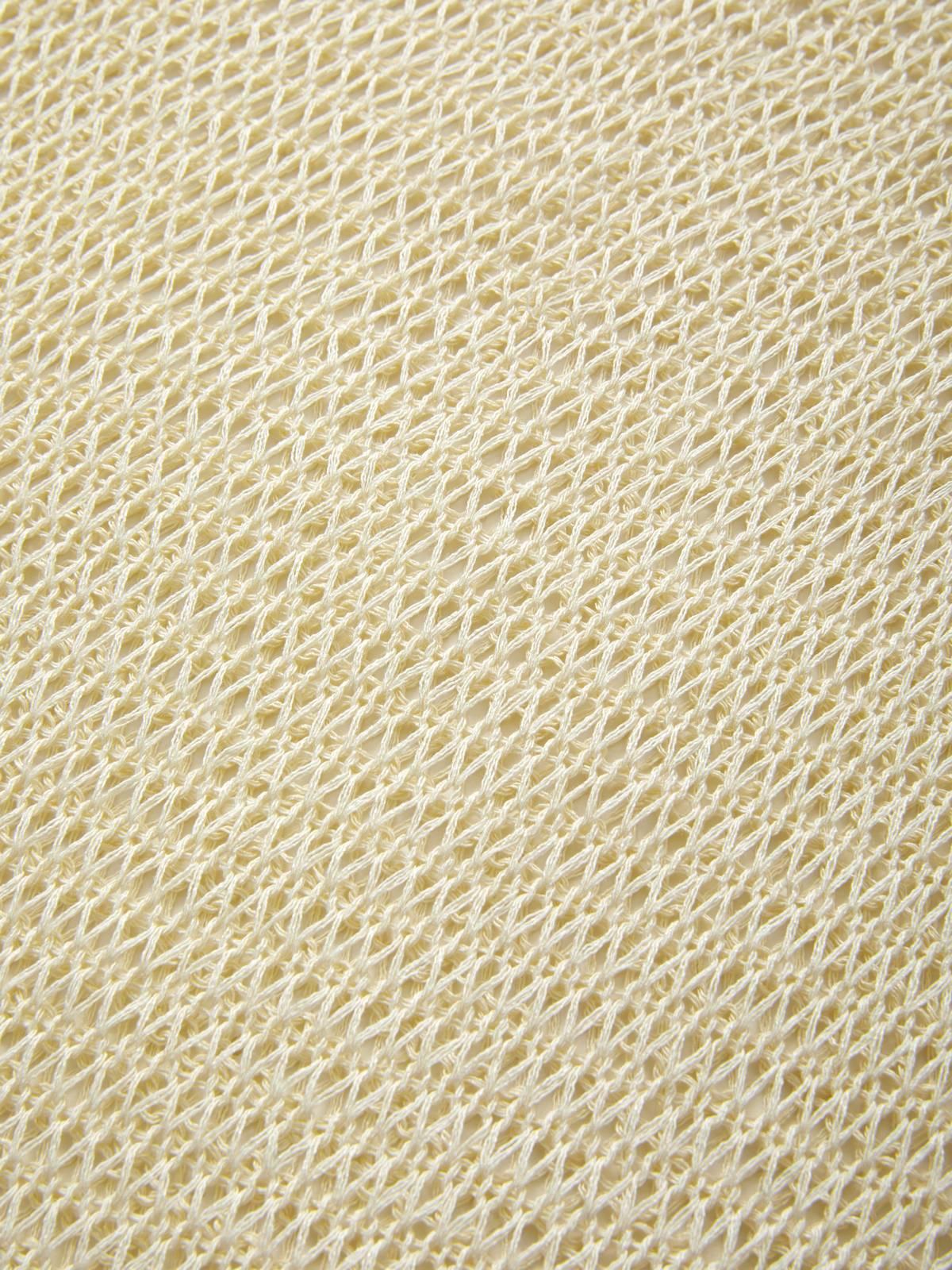 Oversized Long Sleeve Crochet Knit Top Product Image