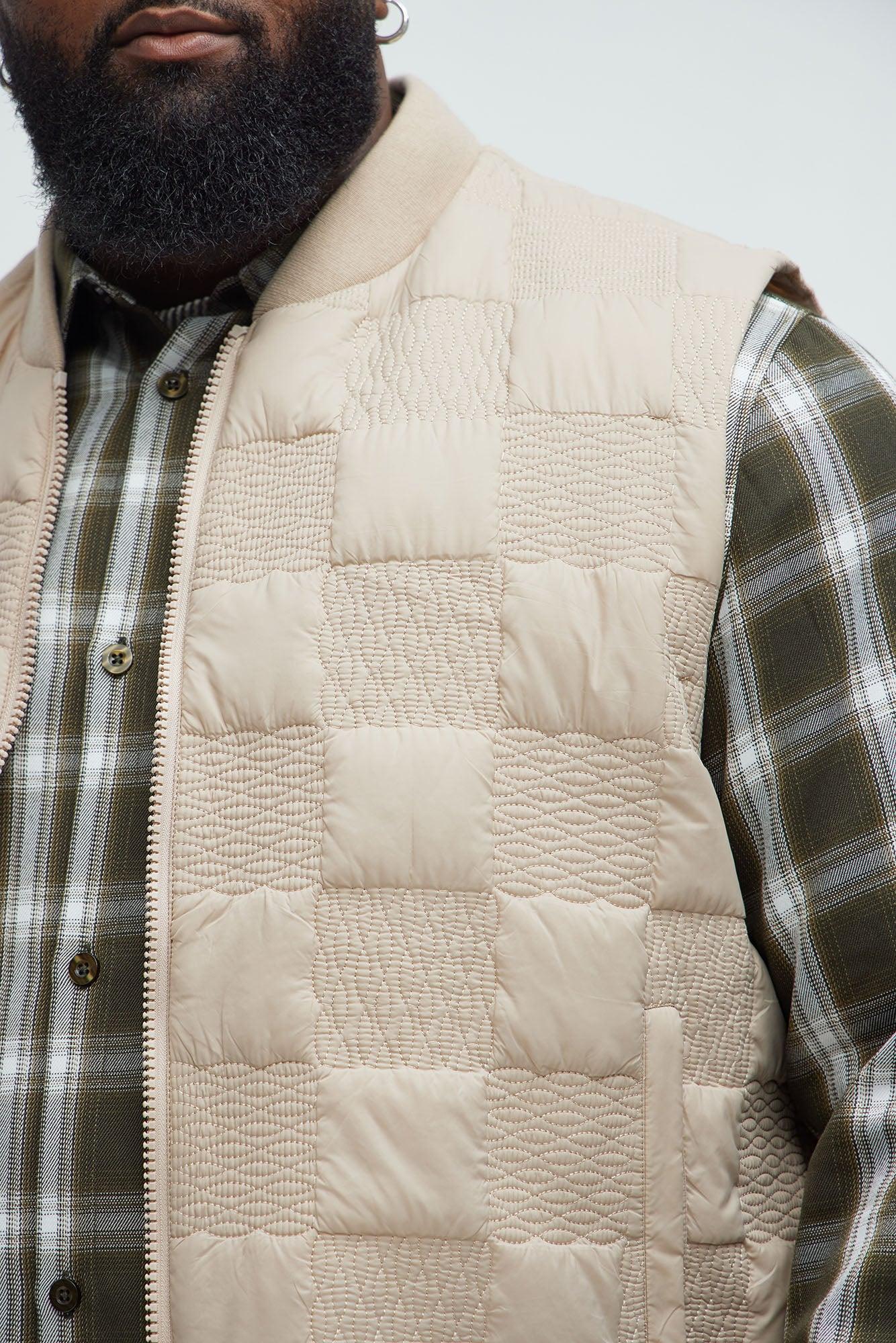 Easton Quilted Vest - Tan Product Image