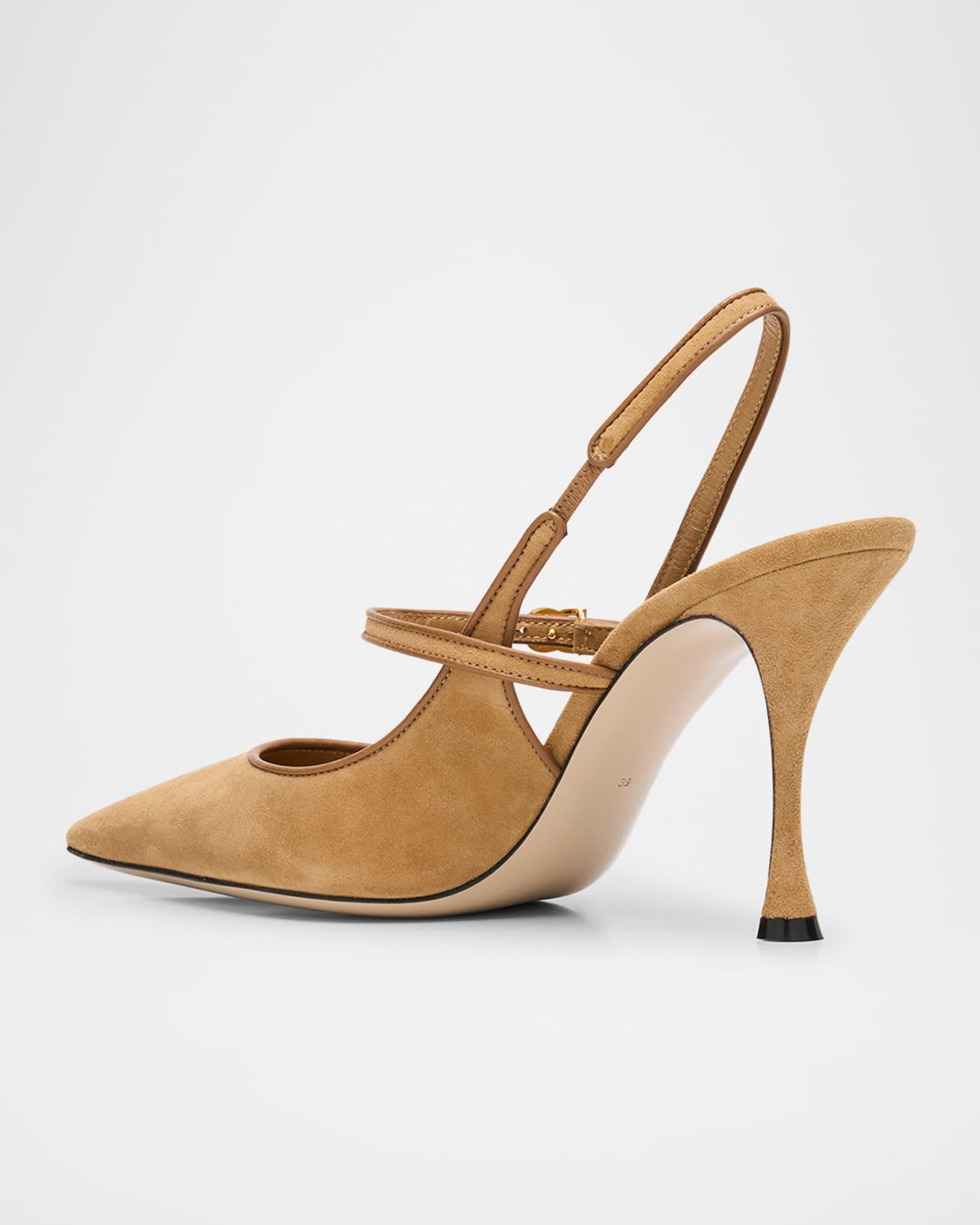 DG Suede Mary Jane Slingback Pumps Product Image