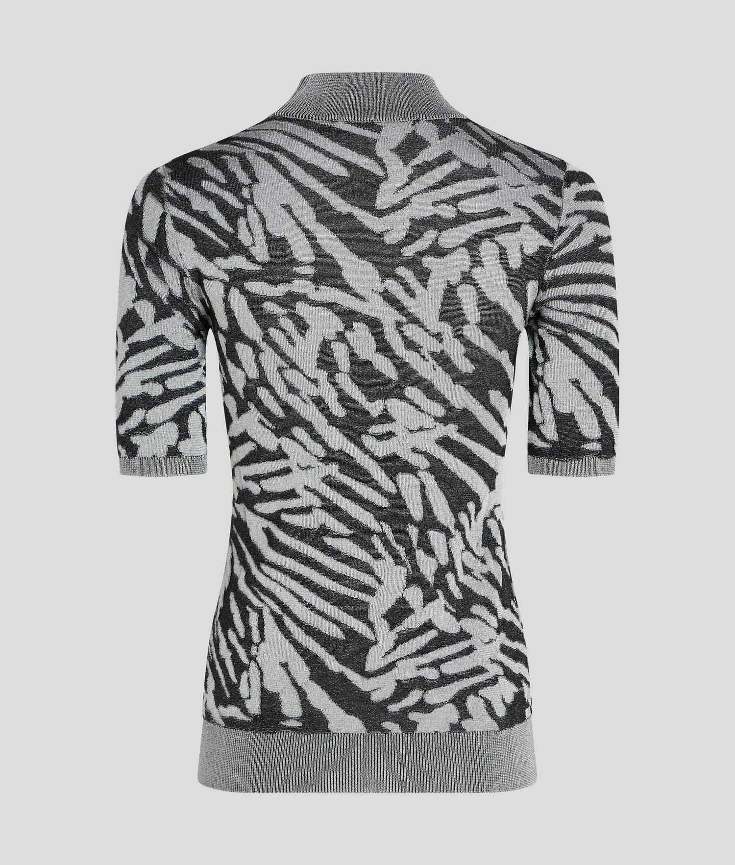 JACQUARD SHORT-SLEEVED SWEATER Product Image