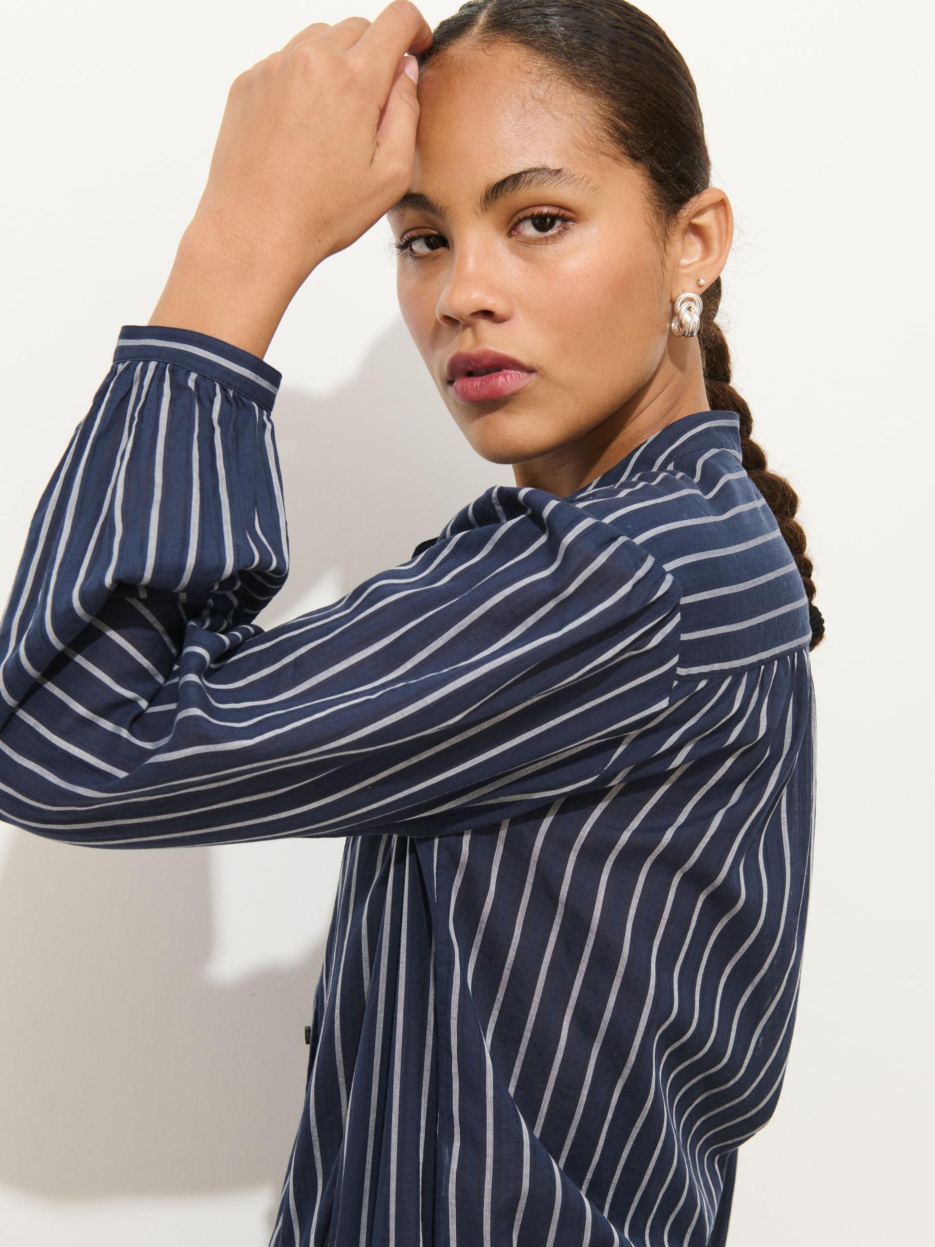 Ali Striped Top In Cotton Voile Product Image