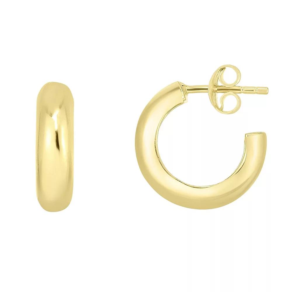 Sunkissed Sterling C-Hoop Earrings, Women's, Gold Tone Product Image