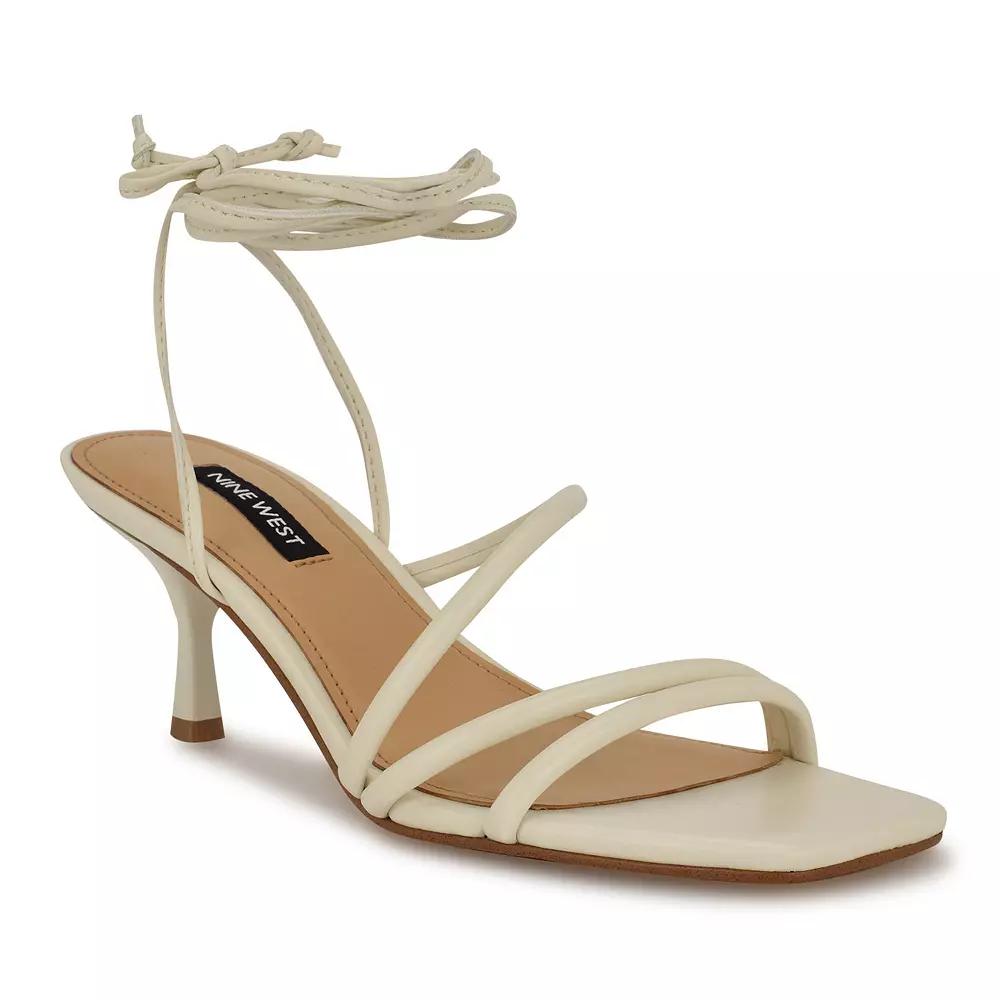 Nine West Hendy Square Toe Tapered Heel Women's Dress Sandals,  Product Image