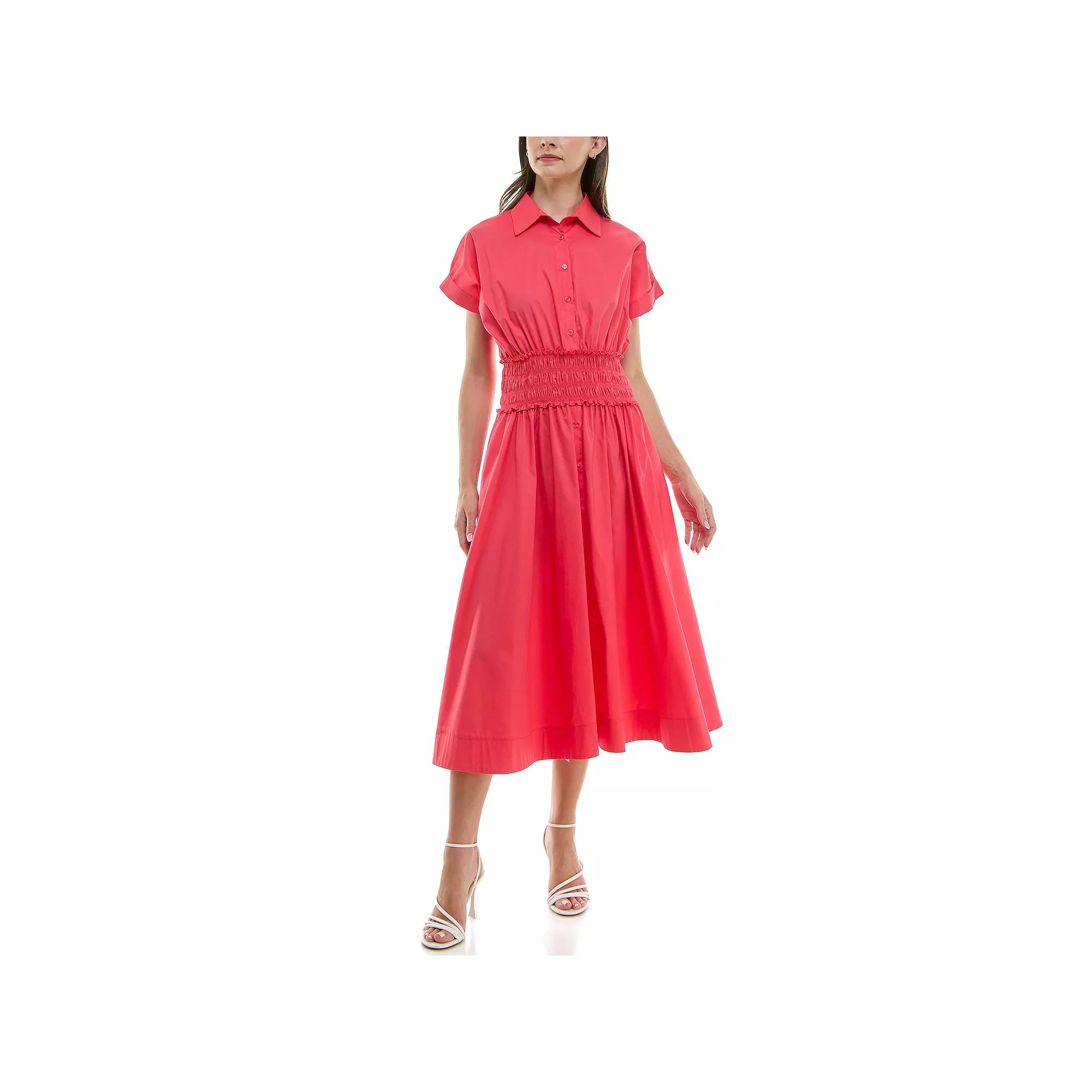 Women's Taylor Dolman Sleeve Smocked Waist Dress,  Product Image