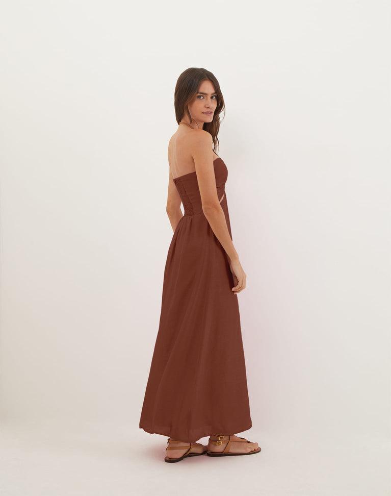 Melina Detail Midi Dress (Exchange Only) - Nutshell Product Image