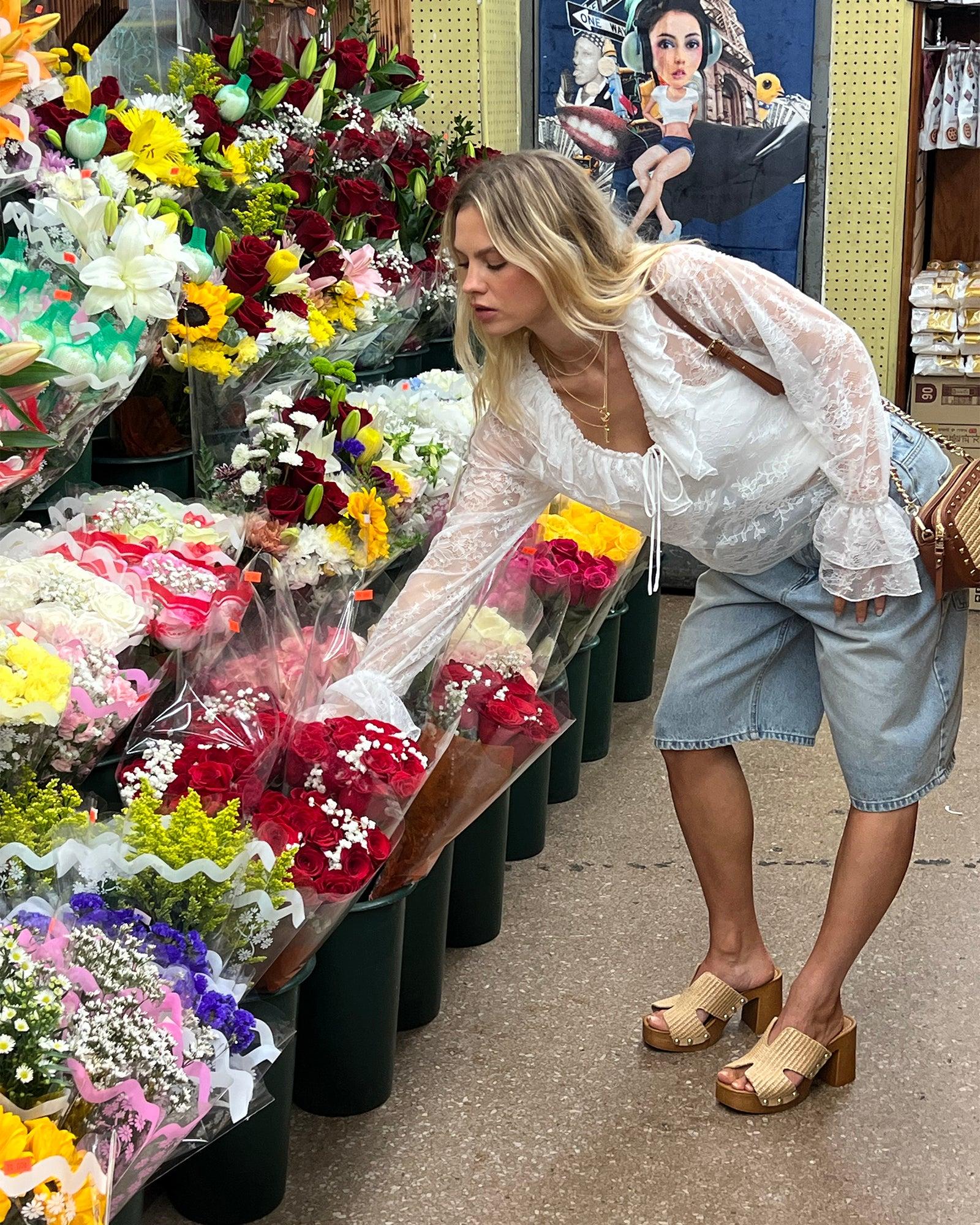 HAMPTON LACE BLOUSE WHITE Female Product Image