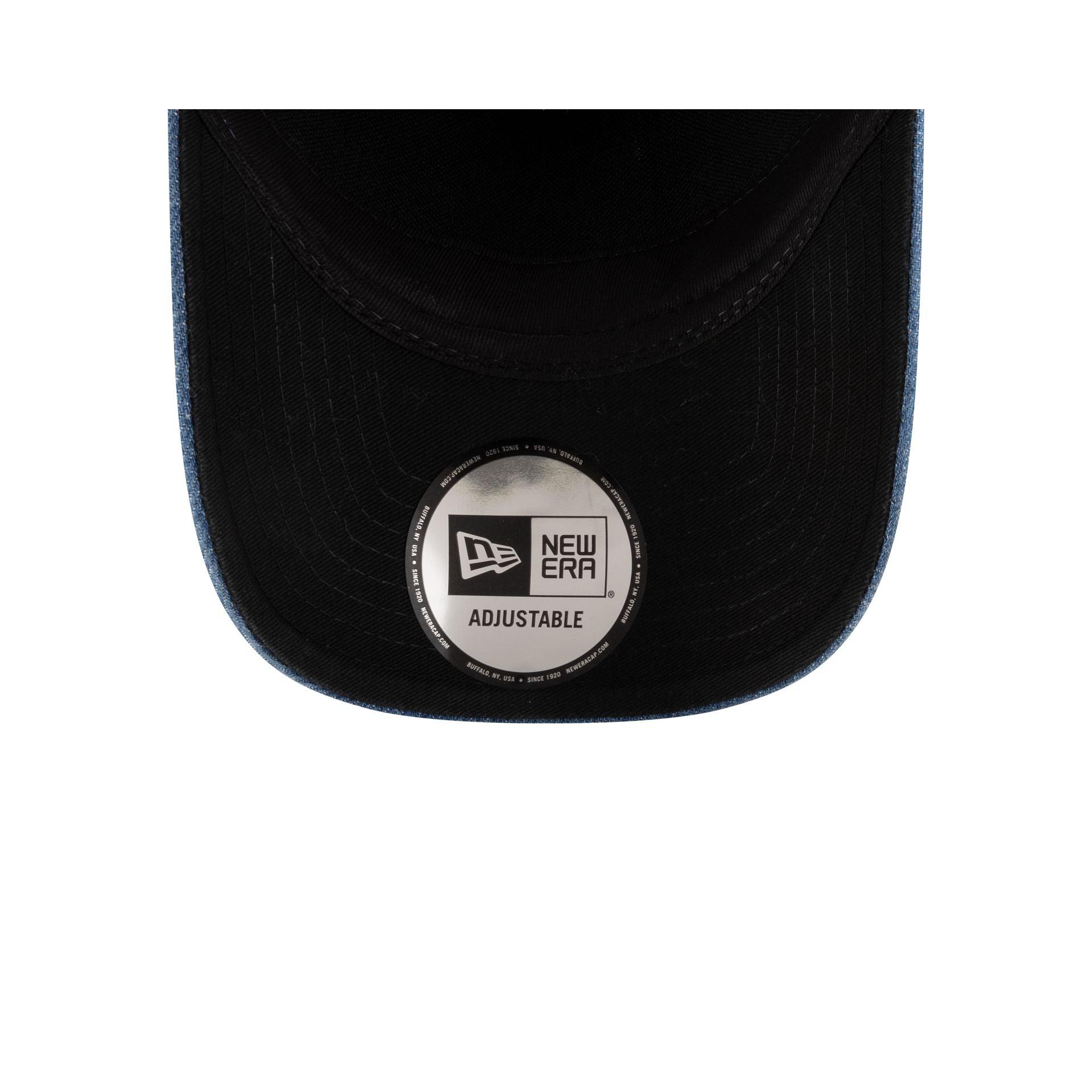 New Era Cap Square Logo Light Denim 9FORTY A-Frame Trucker Hat Male Product Image