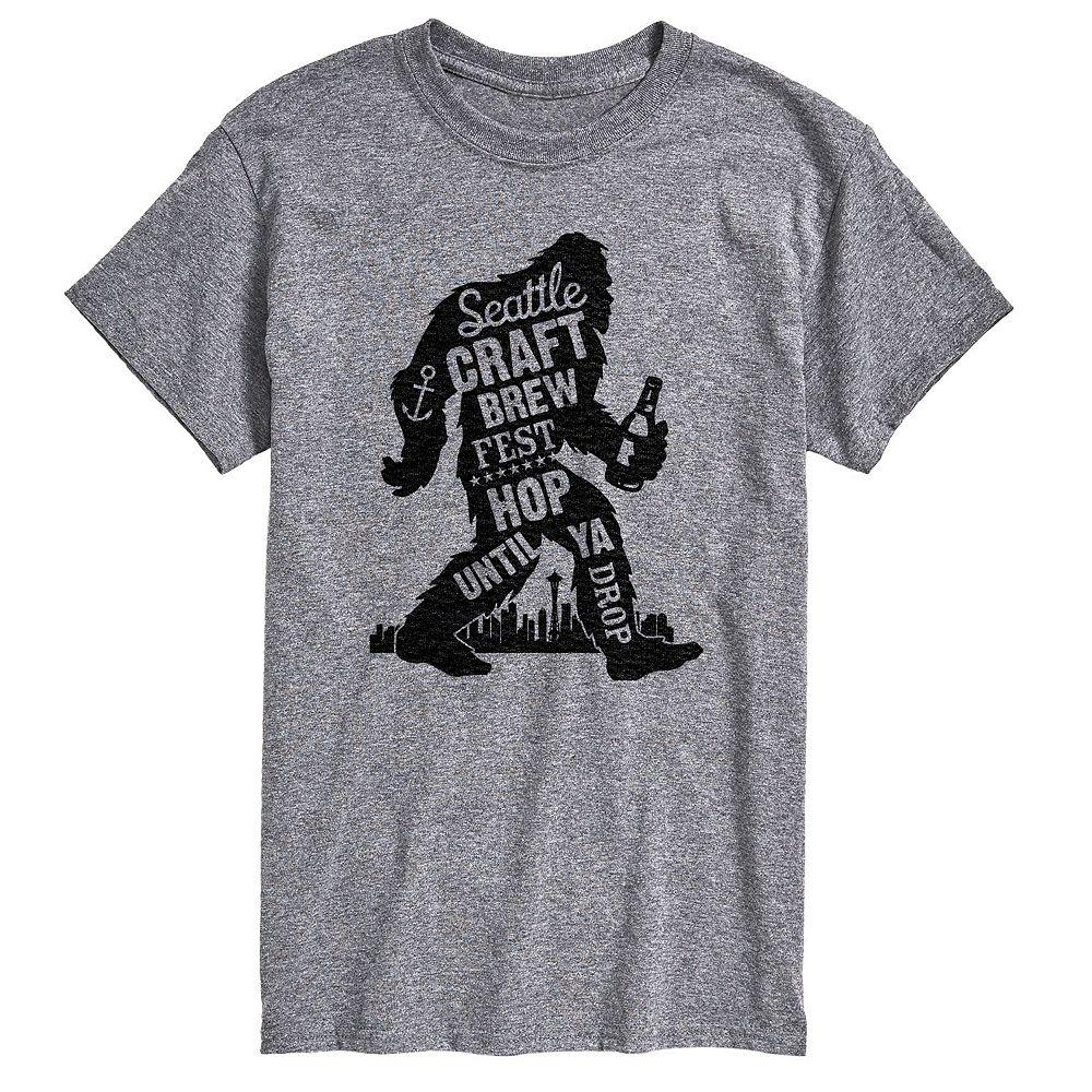 Big & Tall Seattle Brew Hop Graphic Tee, Men's,  Product Image