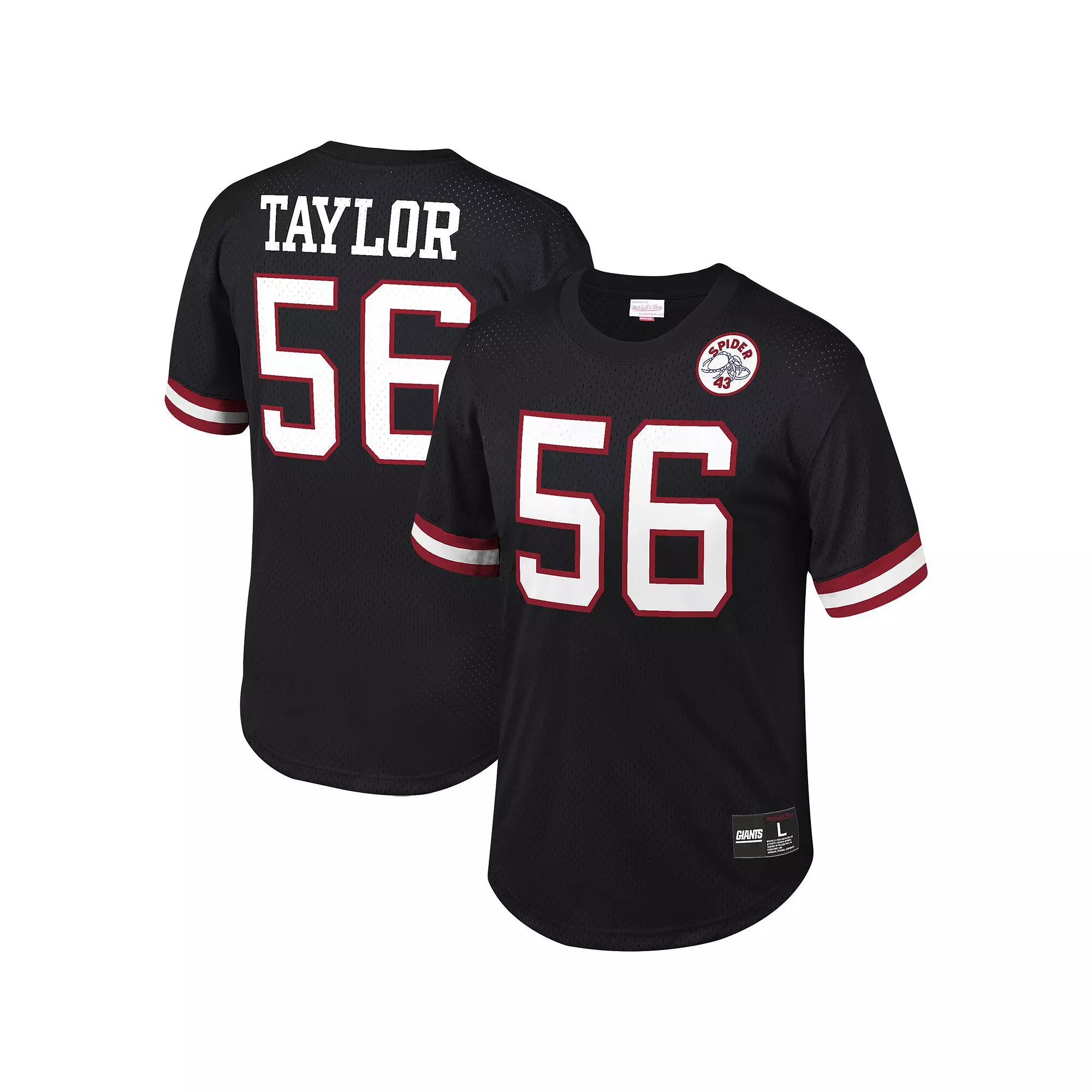 Men's Mitchell & Ness Lawrence Taylor Black New York Giants Retired Player Name & Number Mesh Top,  Product Image