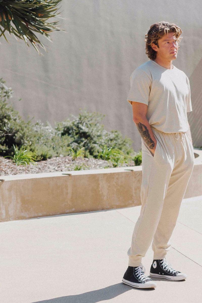 Limited Edition: Men's Living Color Tan-Green Jogger Pants Product Image