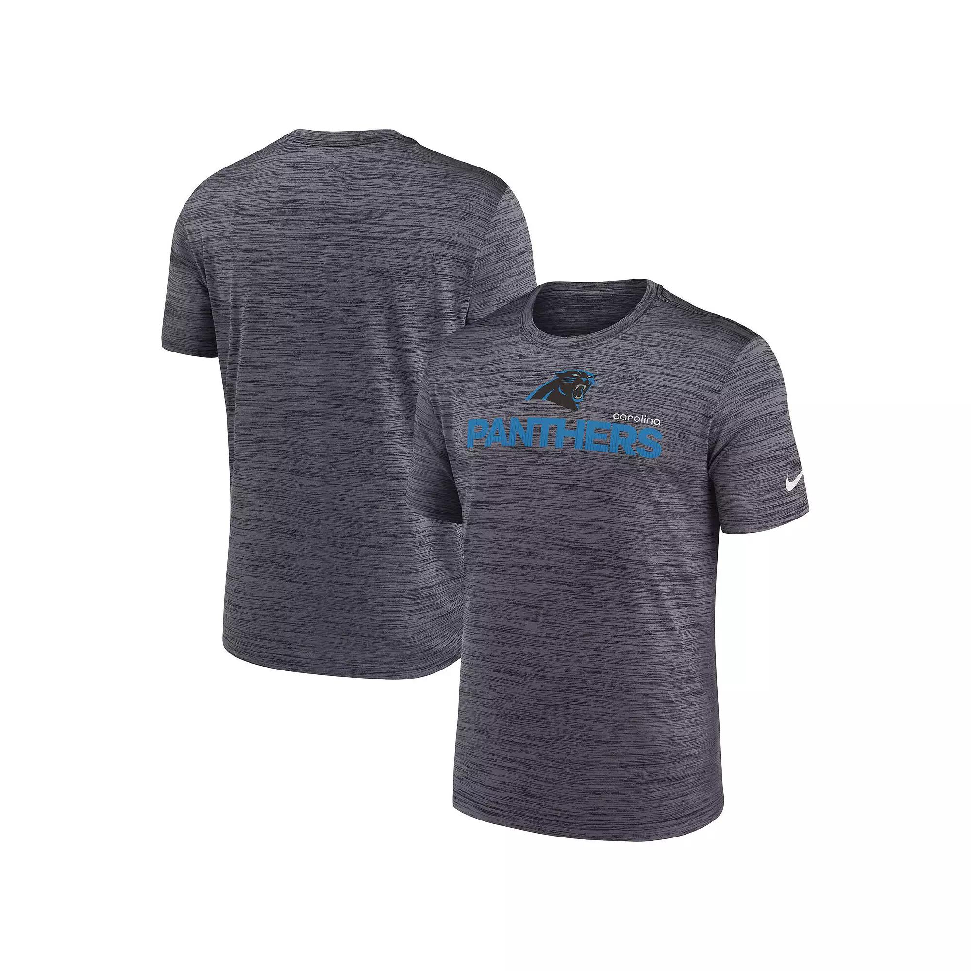 Men's Nike Black Carolina Panthers Blitz Velocity Modern Performance T-Shirt,  Product Image