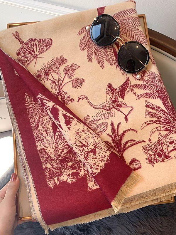 Imitation Cashmere Shawl Printed Warm Scarf Product Image