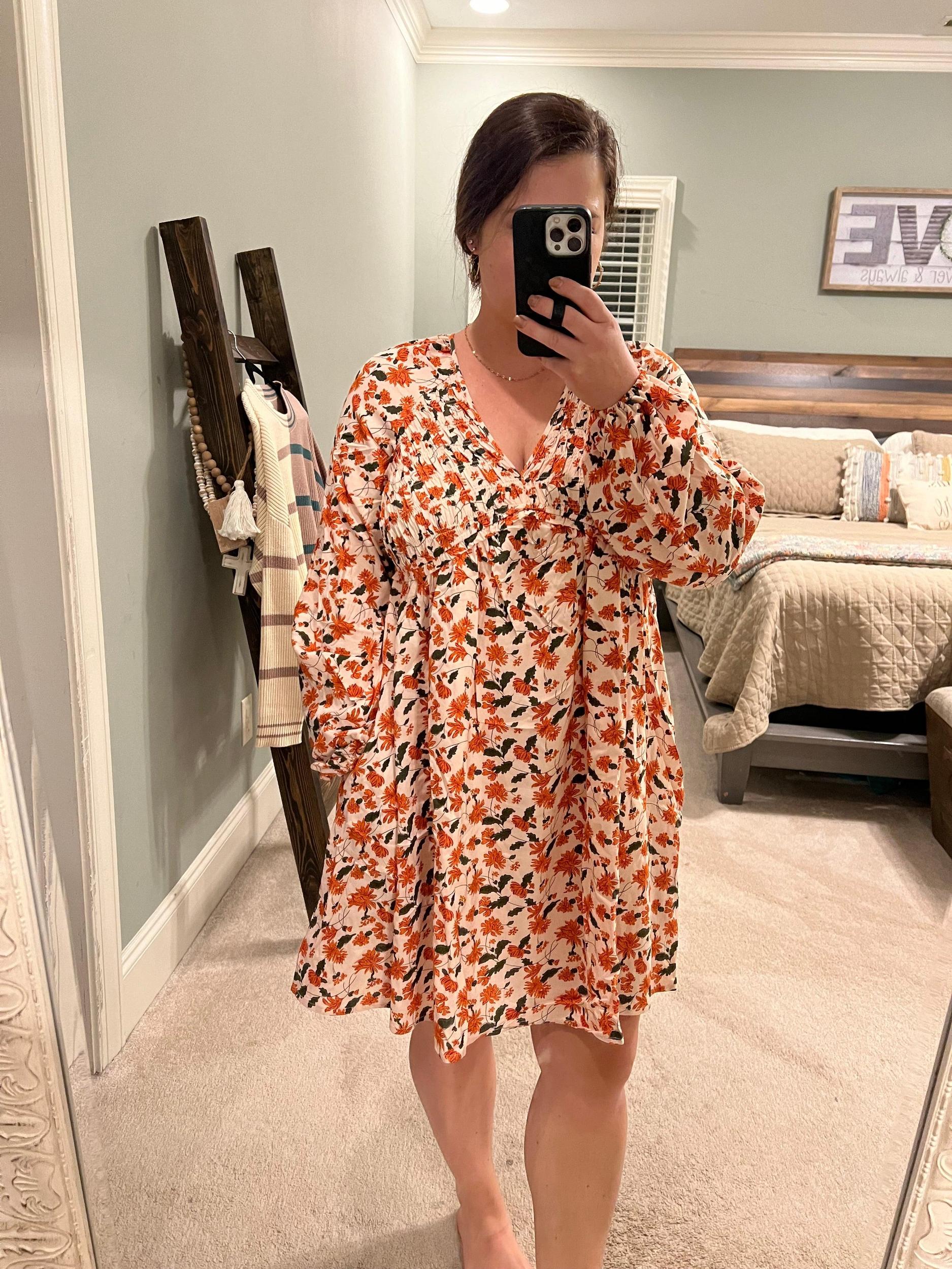 Fall Smocking Dress Product Image