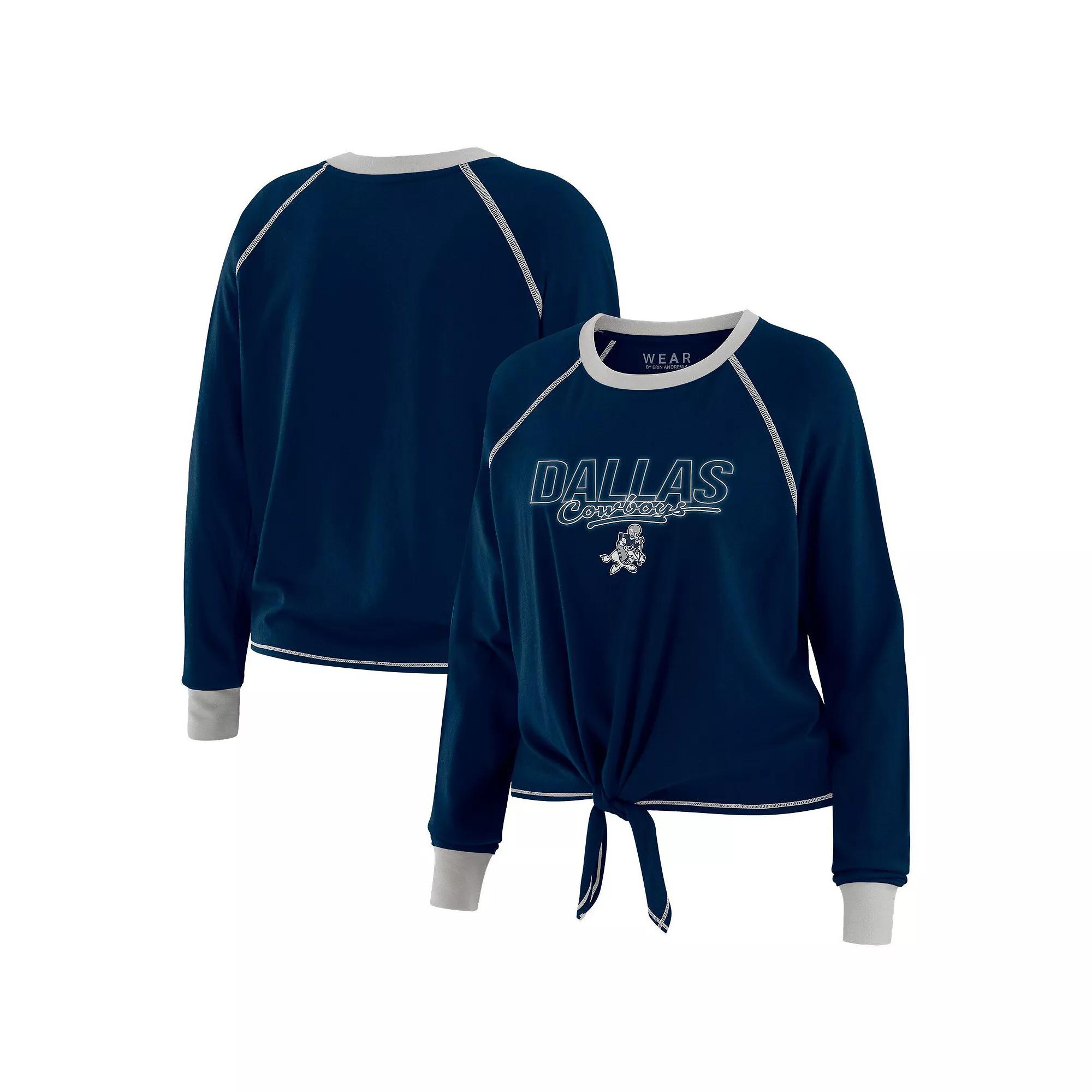 Women's WEAR by Erin Andrews Royal/Red New England Patriots Plus  Product Image