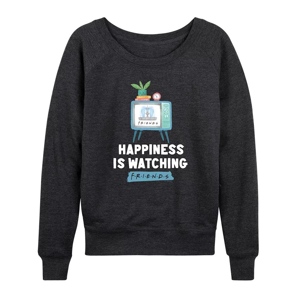 Women's Friends Watching Friends French Terry Long Sleeve Tee,  Product Image