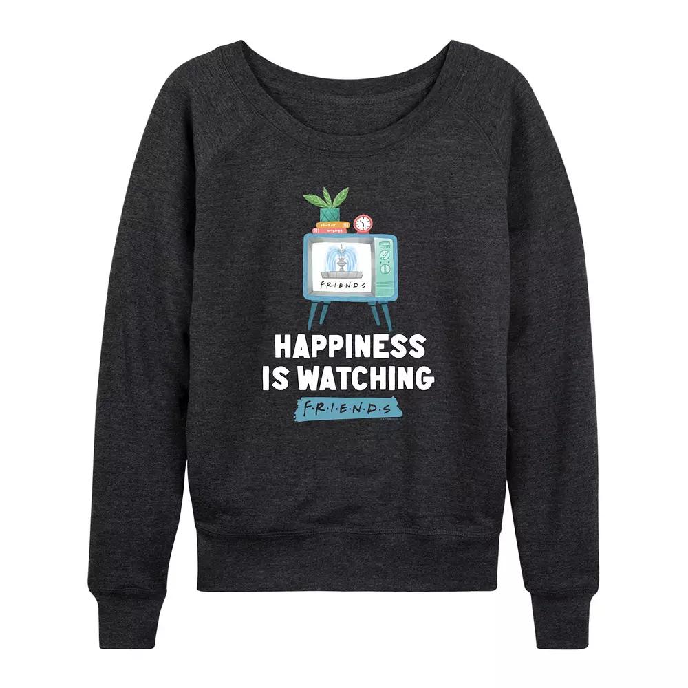 Women's Friends Watching Friends French Terry Long Sleeve Tee,  Product Image