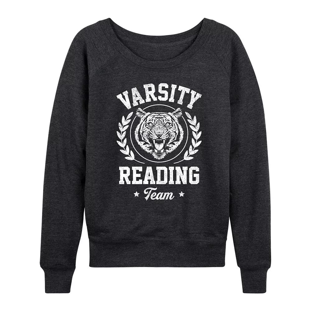 Women's Varsity Reading Team Tiger French Terry Long Sleeve Tee, Girl's,  Product Image