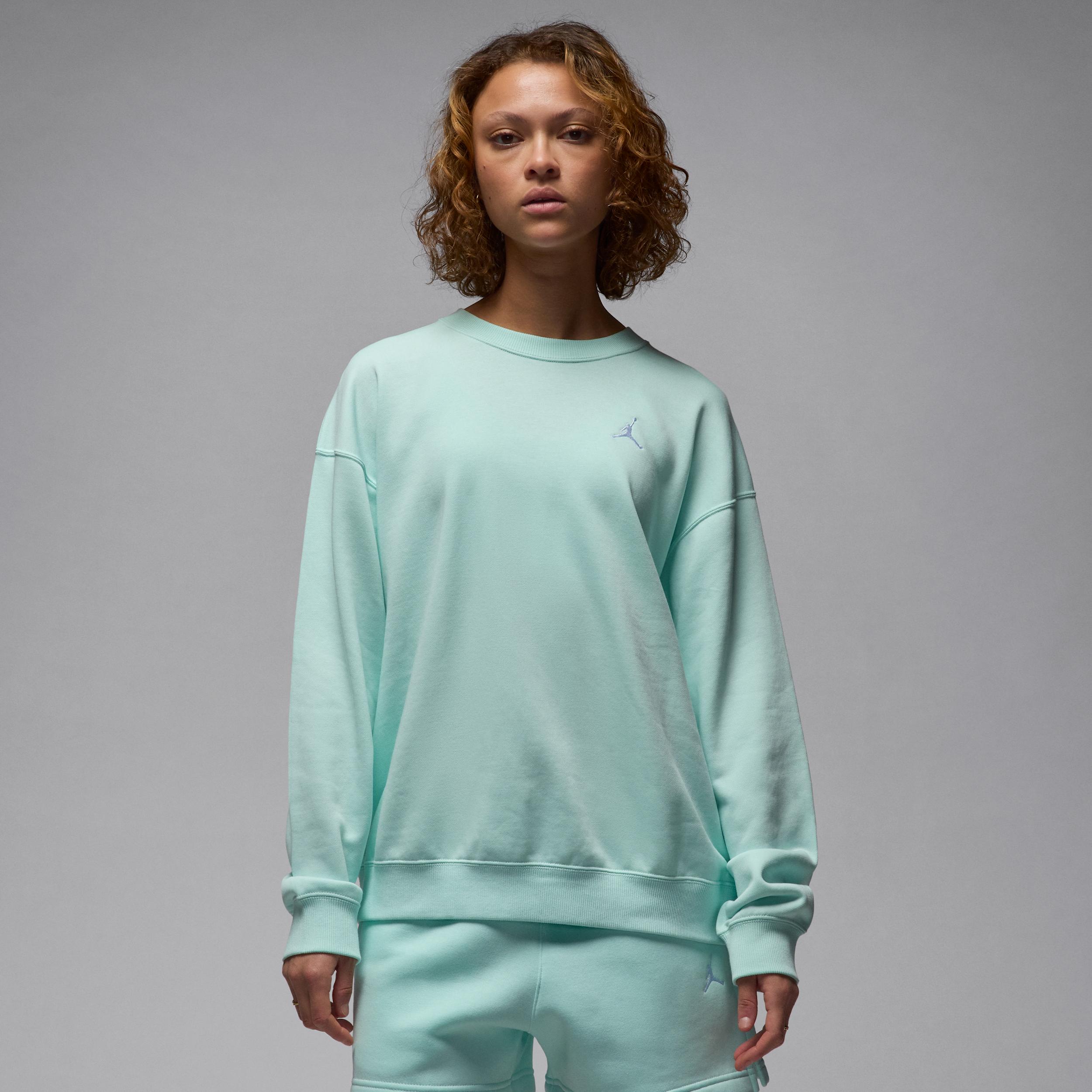 Womens Jordan Brooklyn Fleece French Terry Crew-Neck Sweatshirt | HJ1353-357 Product Image