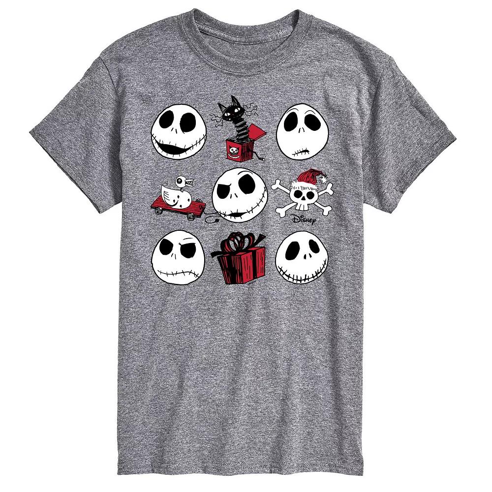 Men's Nightmare Before Christmas Jack Skellington Grid Tee,  Product Image