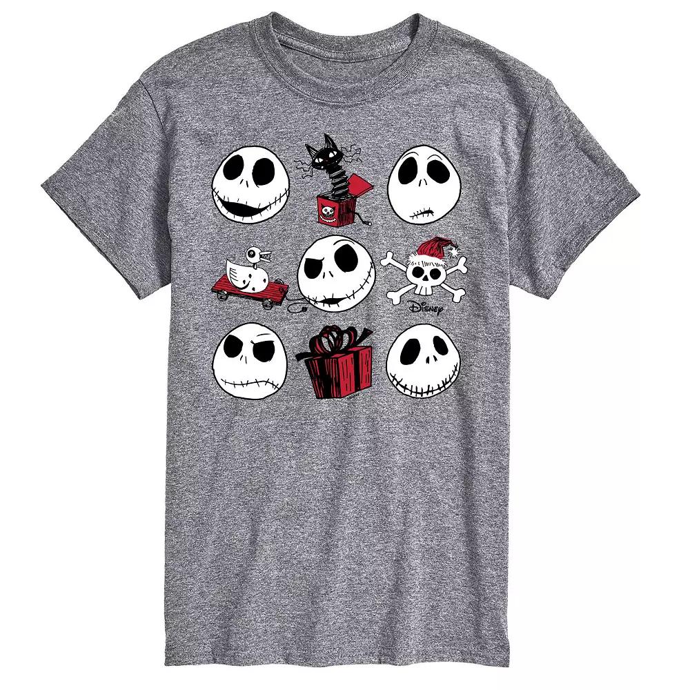 Men's Nightmare Before Christmas Jack Skellington Grid Tee,  Product Image