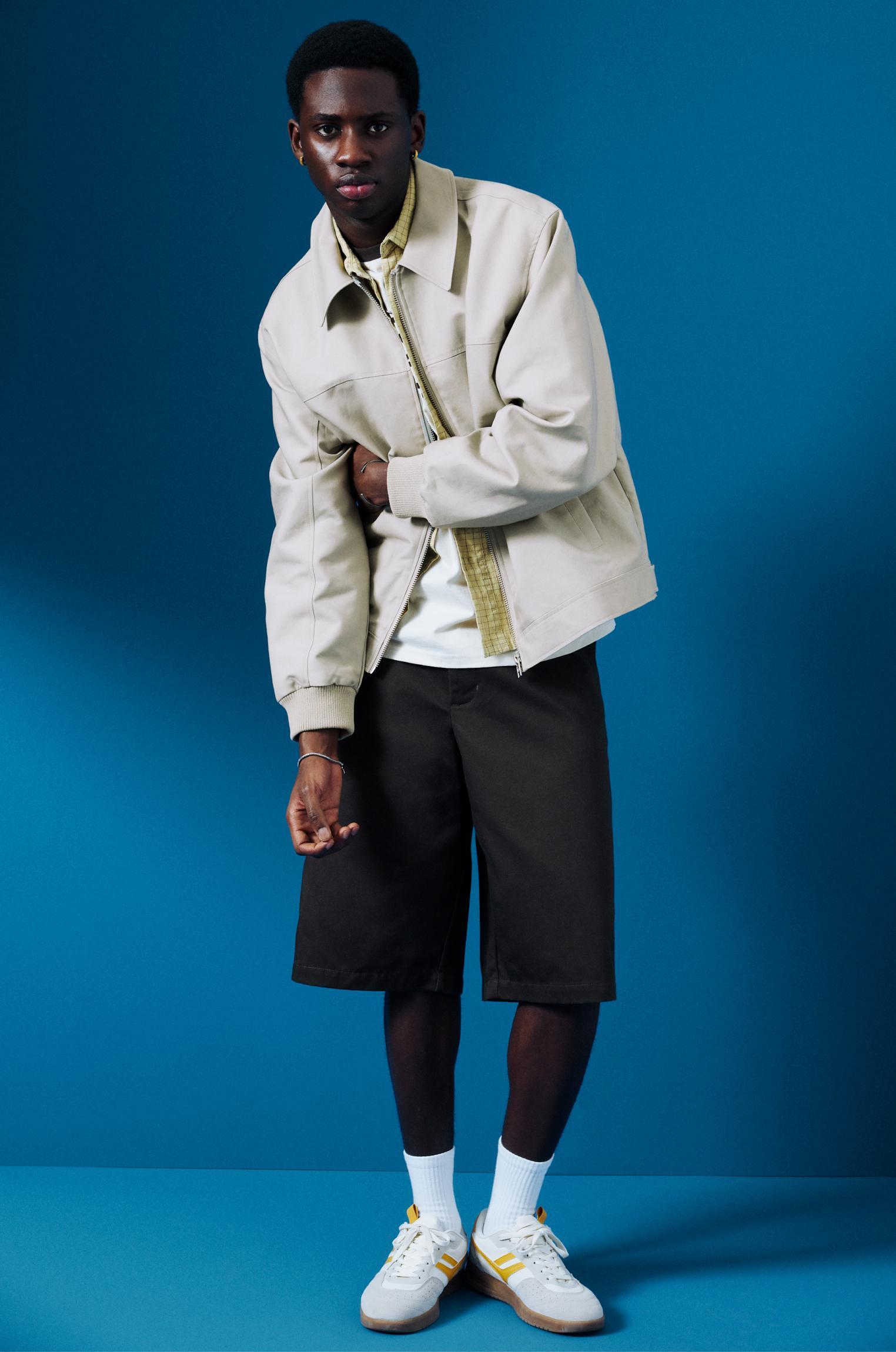 Jacket with shirt collar Product Image