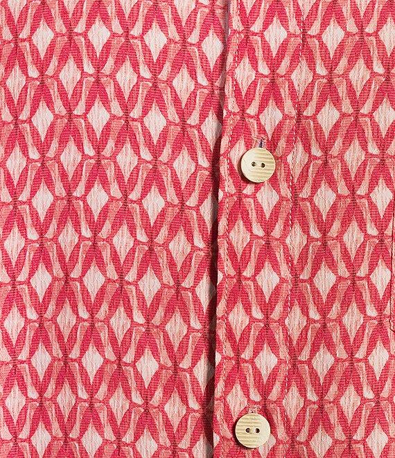 Tommy Bahama Coconut Point Dos Rios Geo Short Sleeve Woven Shirt Product Image