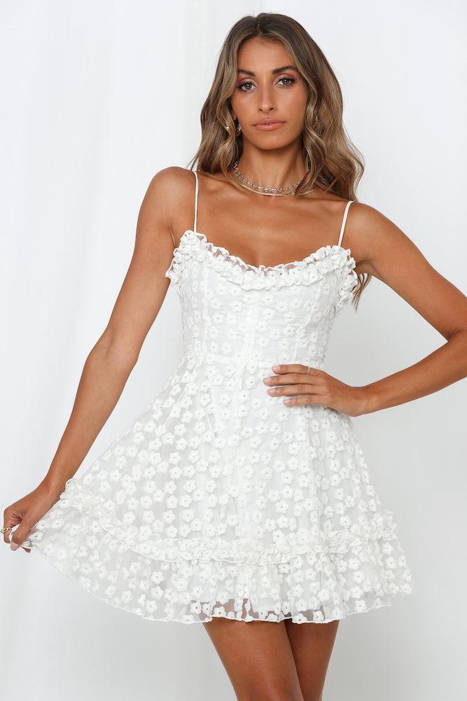 United Hearts Dress White Product Image