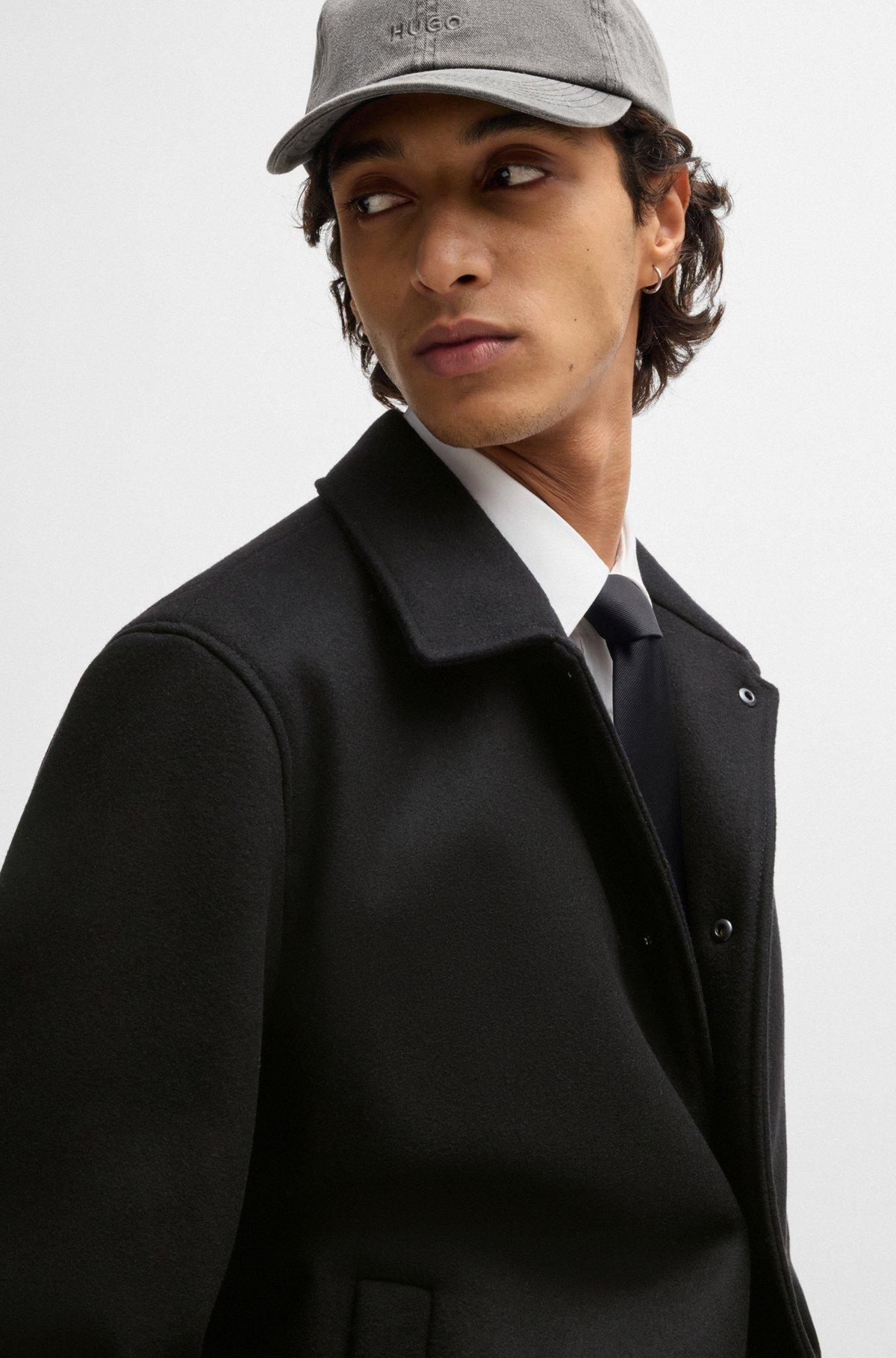 Wool coach jacket with adjustable hem Product Image