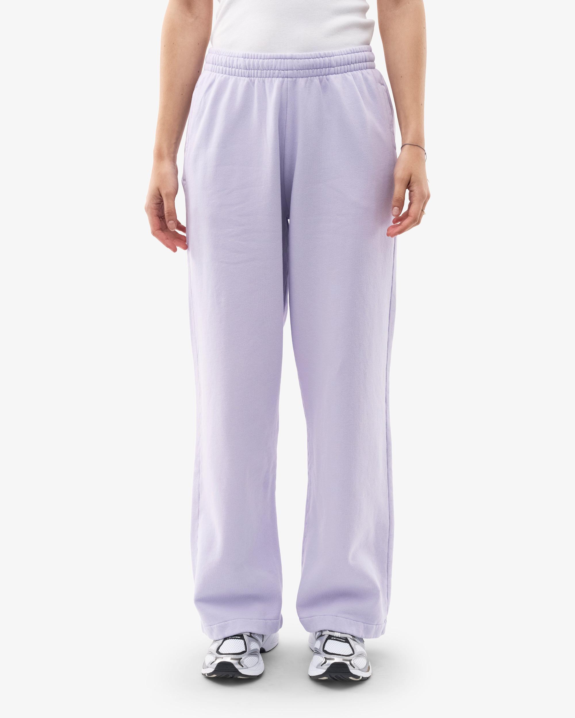 Organic Straight Leg Sweatpants - Soft Lavender Product Image