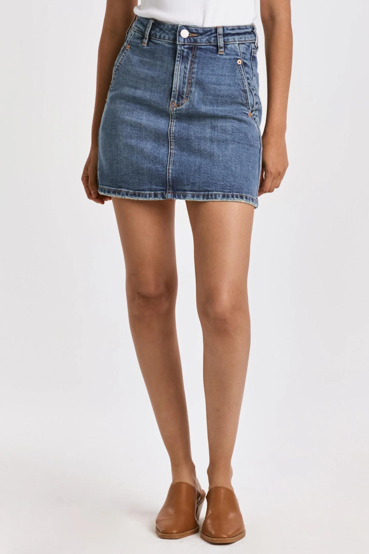 Quinn Denim Skirt Product Image