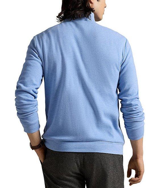 Polo Ralph Lauren Textured Double-Knit Quarter-Zip Pullover Product Image