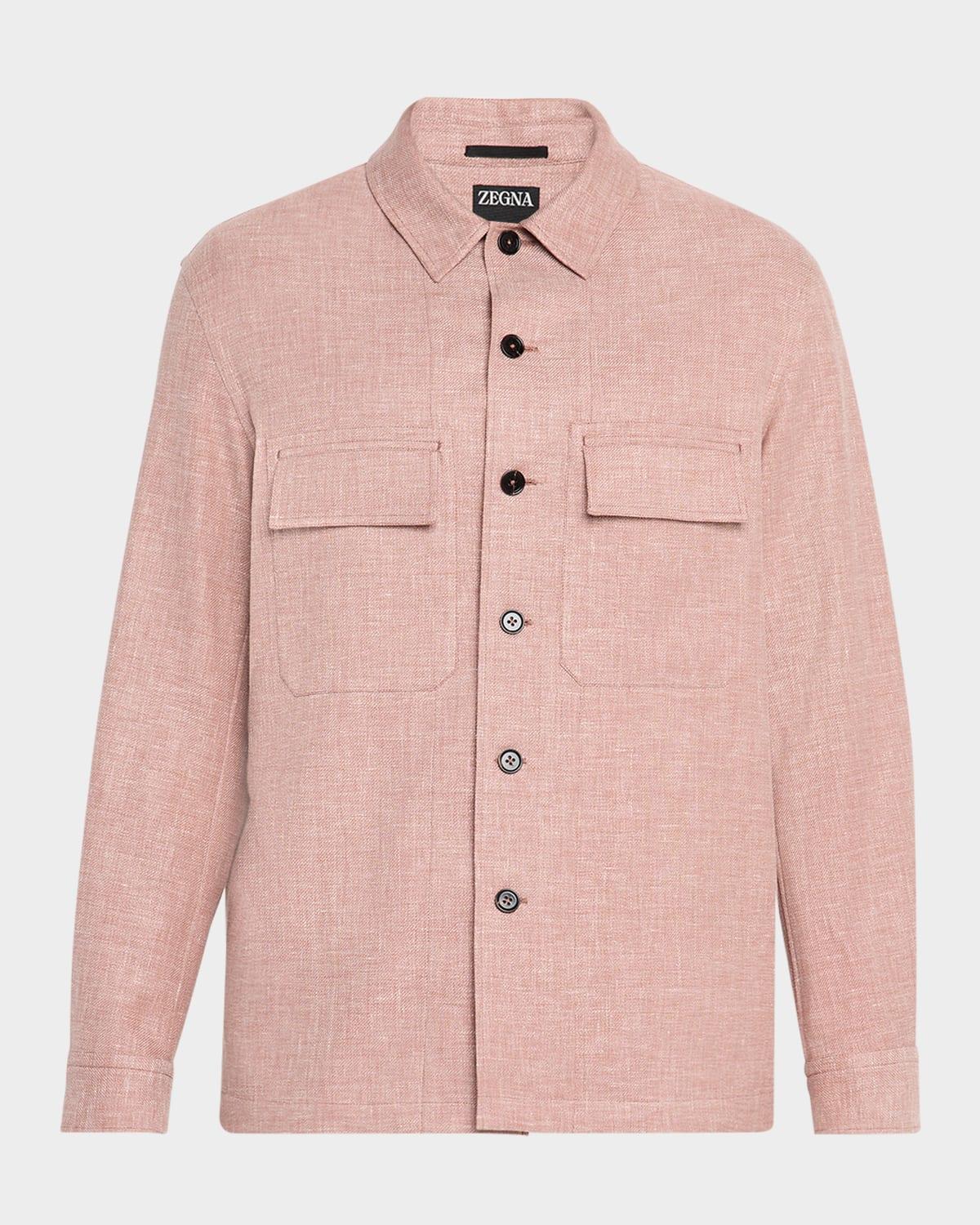 Men's Melange Overshirt Product Image