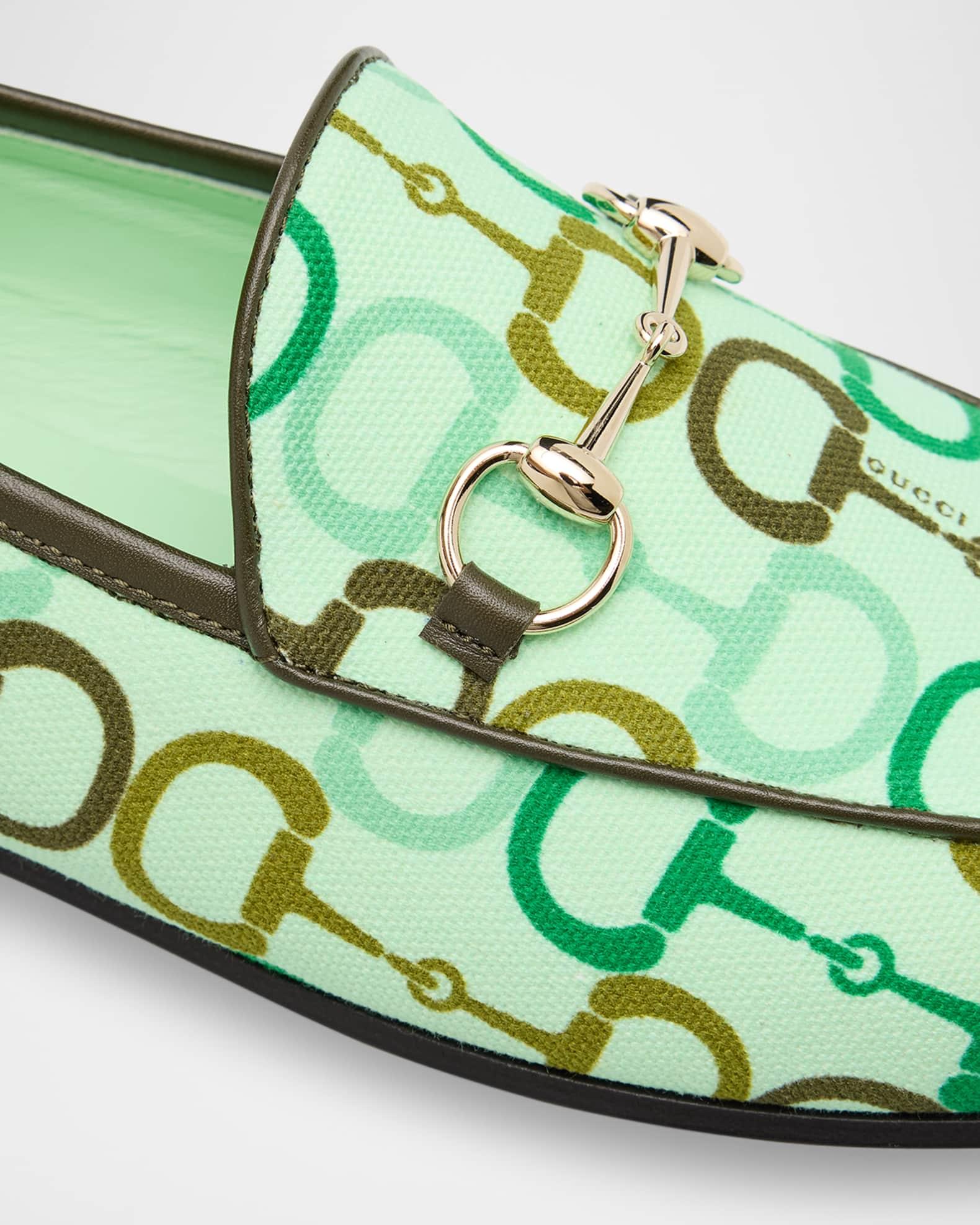 Jordaan Printed Cotton Horsebit Loafers Product Image