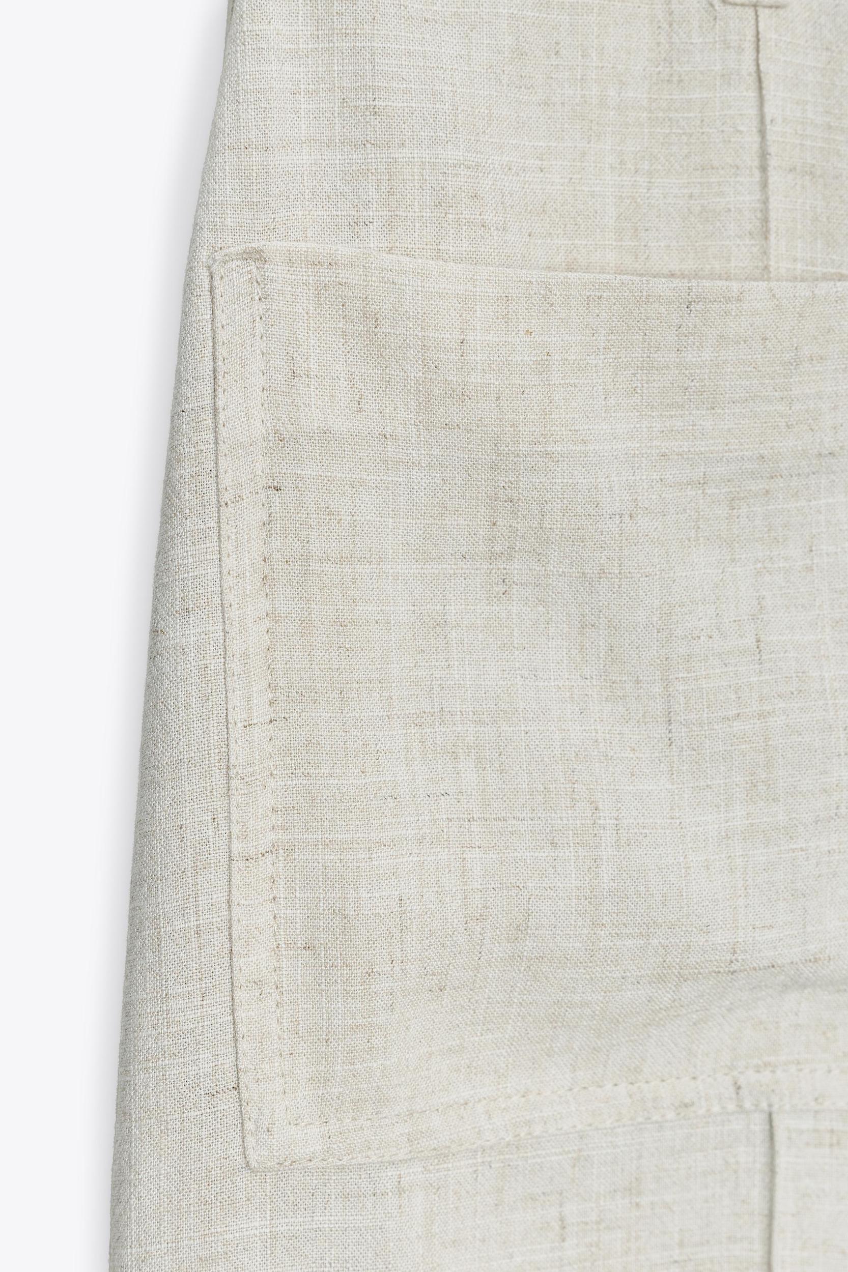 LINEN BELTED CULOTTES Product Image