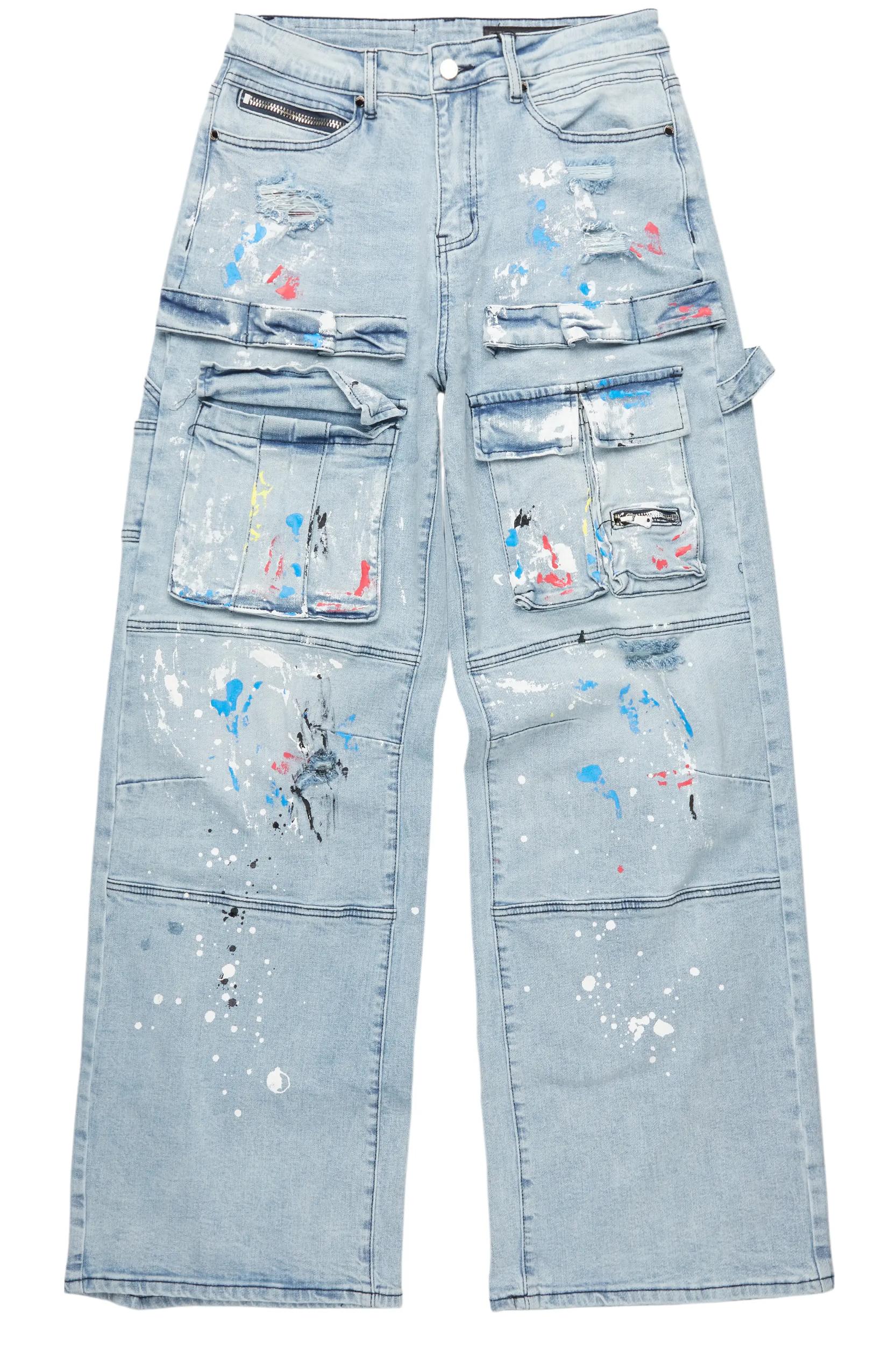 Bruin Blue Painter Baggy Cargo Jean Male Product Image